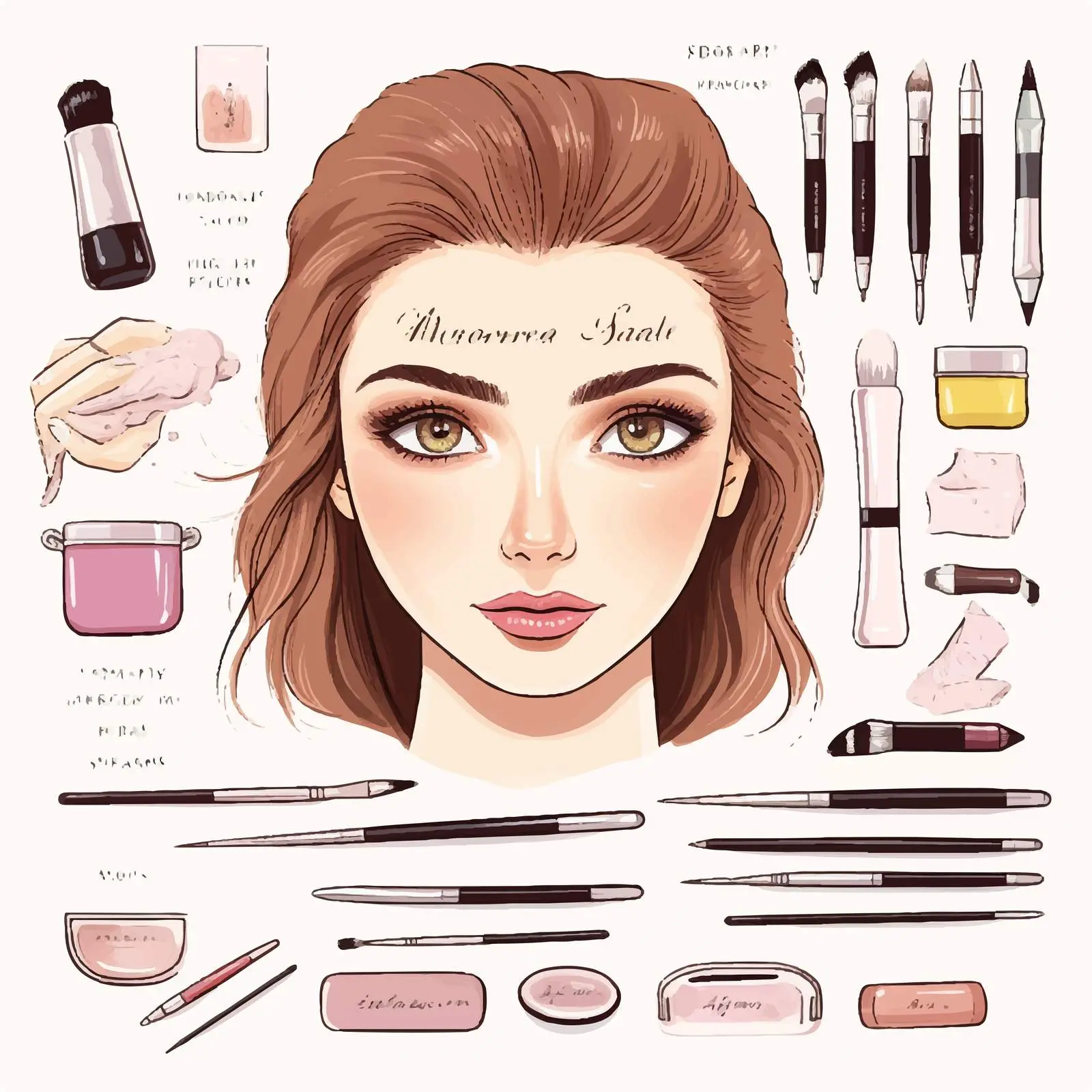 Elegant Handwritten Lettering for Microblading — free download from Dotvec