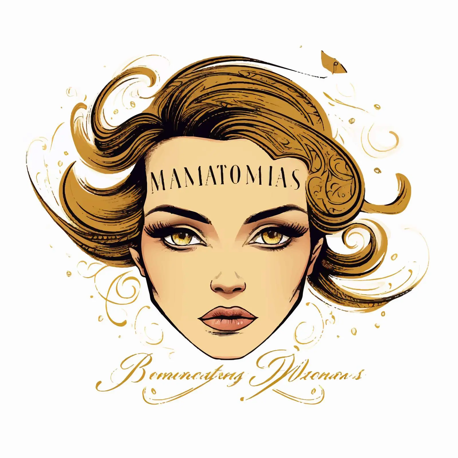 Beautiful Handwritten Eyebrow Logo for Beauty — free download from Dotvec