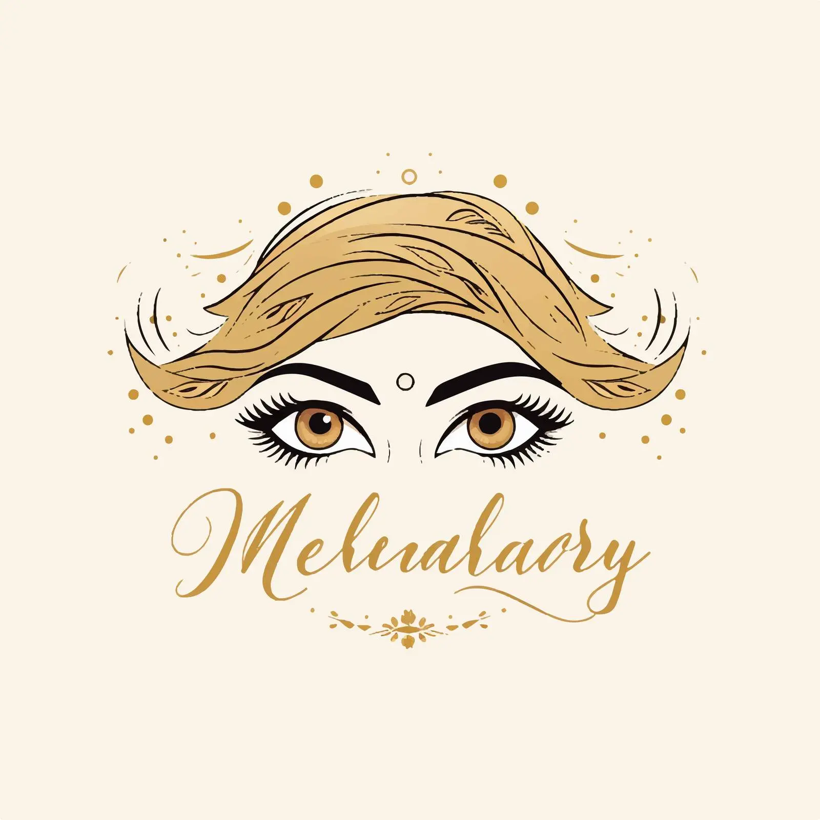 Elegant Handwritten Eyebrow Beauty Logo — free download from Dotvec