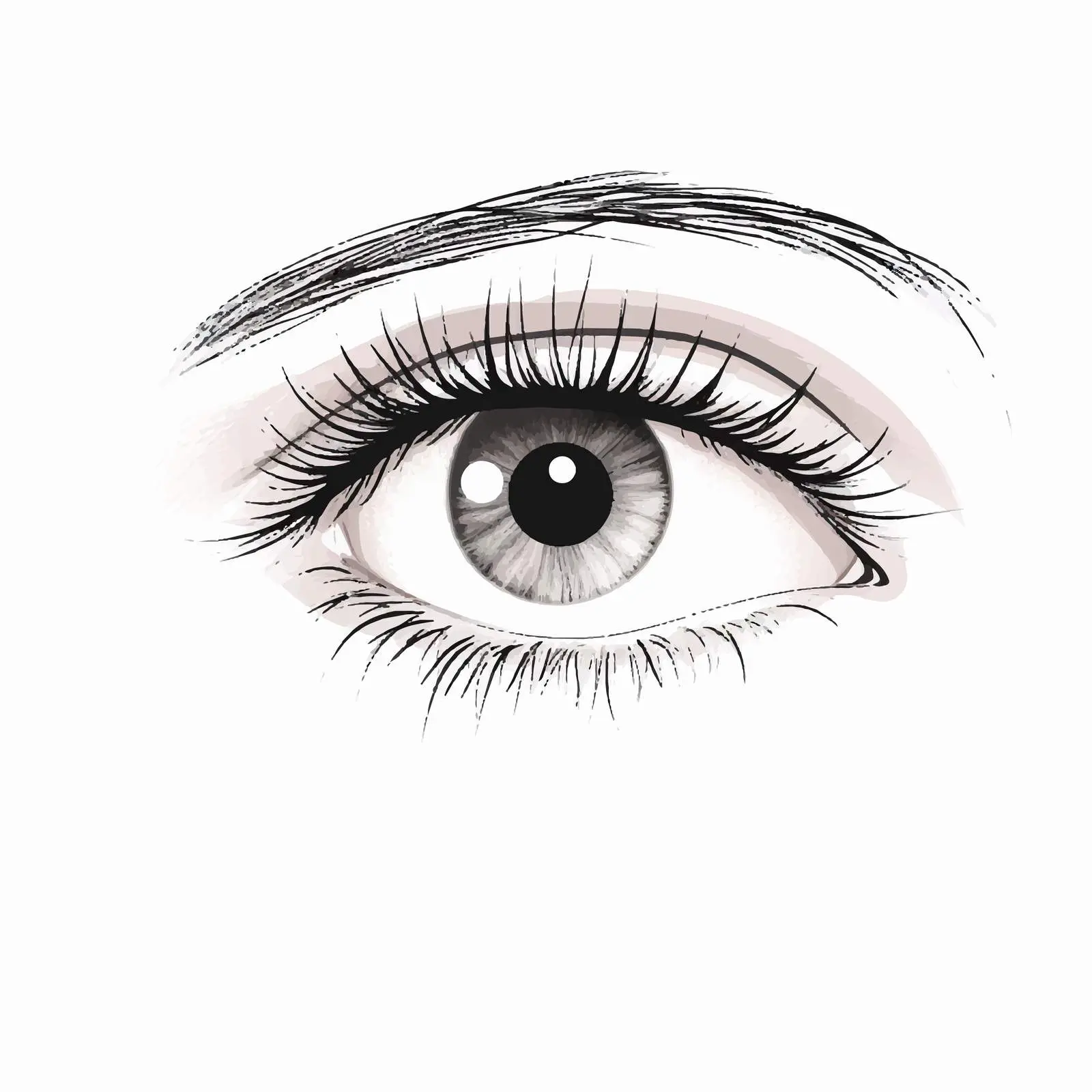 Elegant Hand Lettering Eyelashes Beauty Design — free download from Dotvec