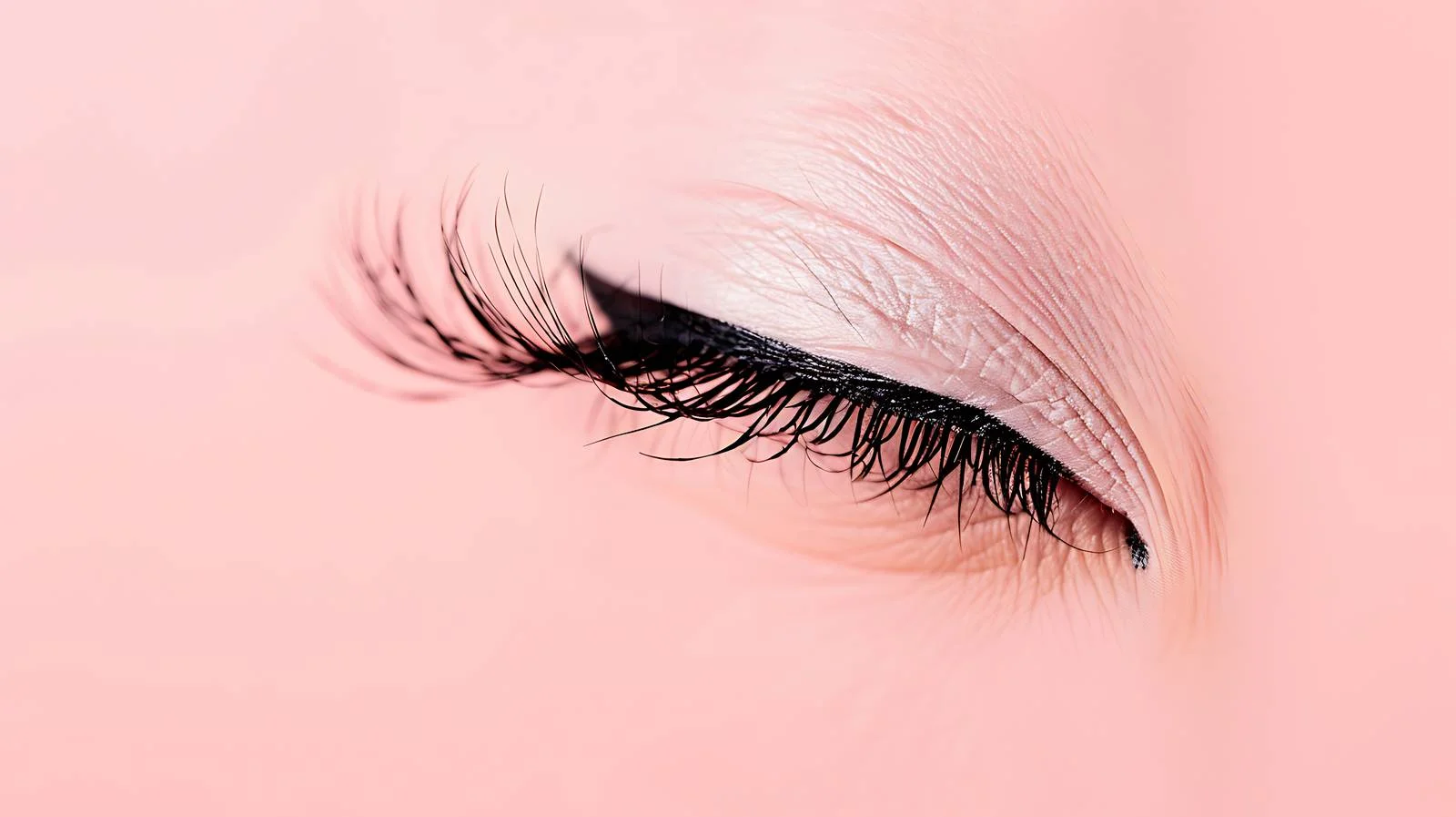 Summer Eyelashes Pastel Pink Background – free eyelashes image from Dotvec
