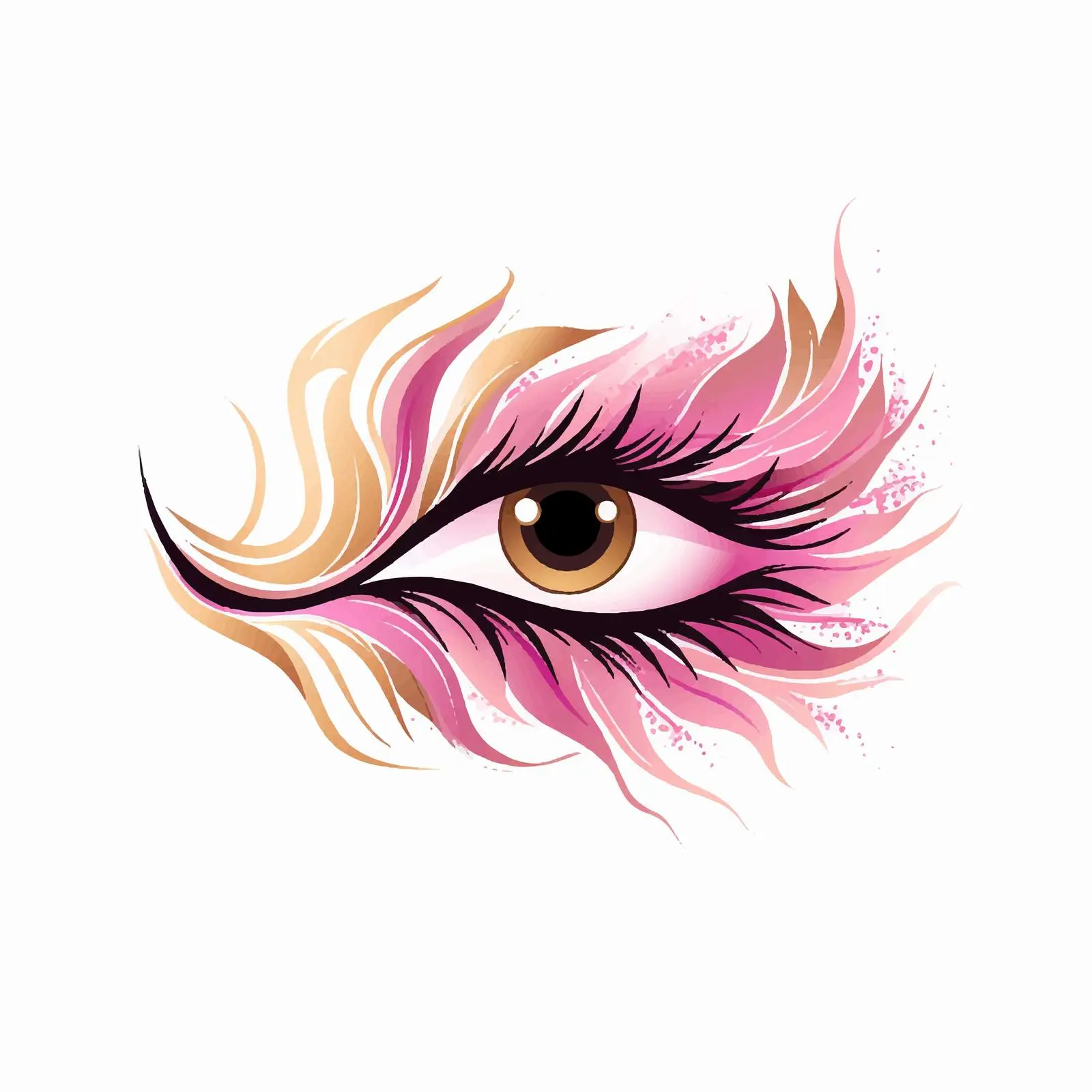 Stylish Eyelashes Logo for Beauty Industry — free download from Dotvec