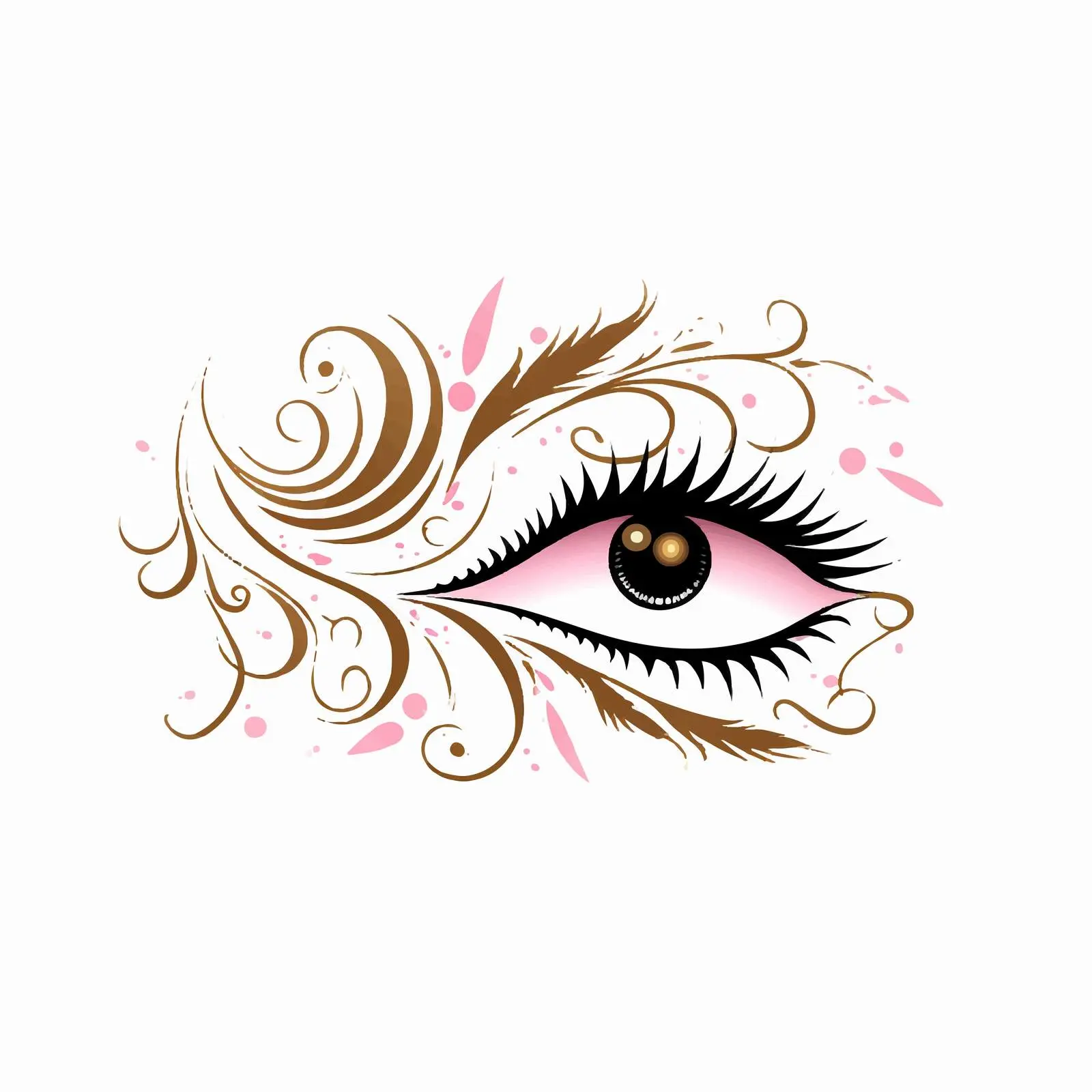 Stylish Eyelash Logo for Beauty Industry – free cosmetic branding image from Dotvec