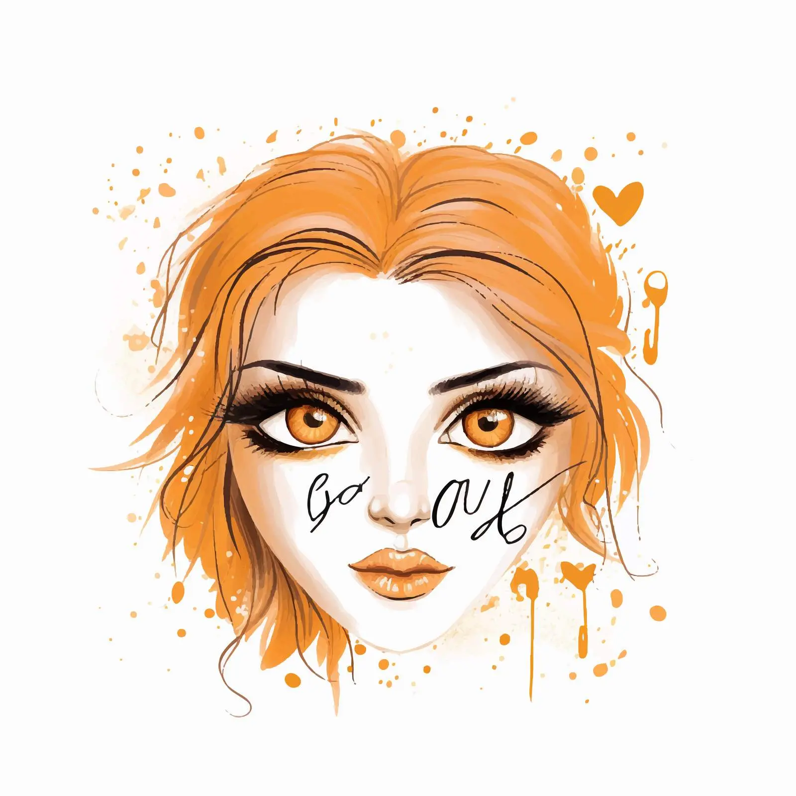 Orange Makeup Inspiration for Creative Designs — free download from Dotvec