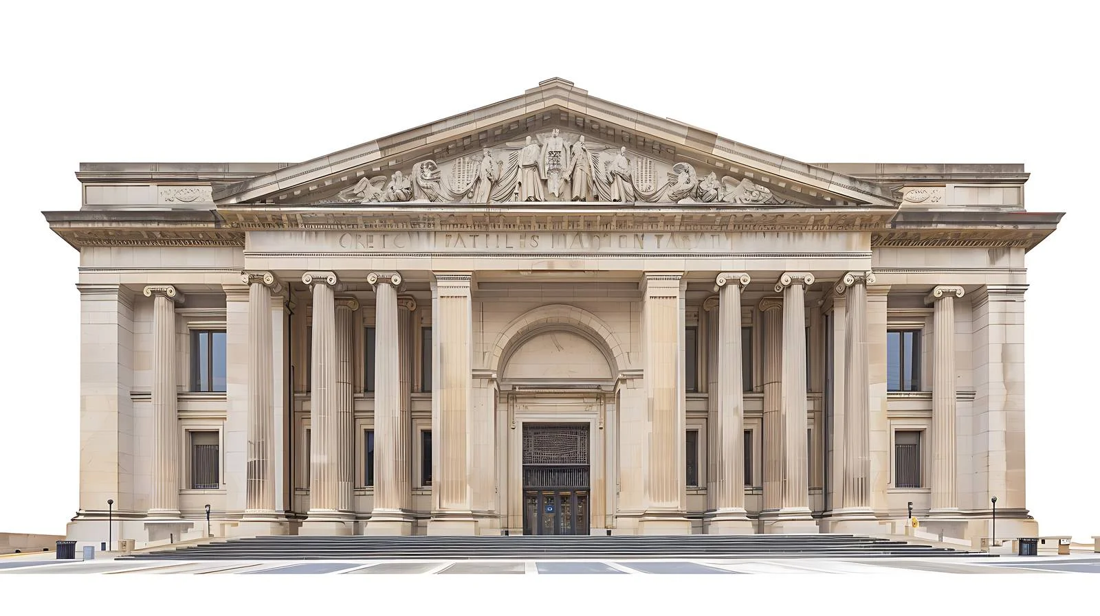 Neoclassical Facade of Washington National Archives Building — free download from Dotvec