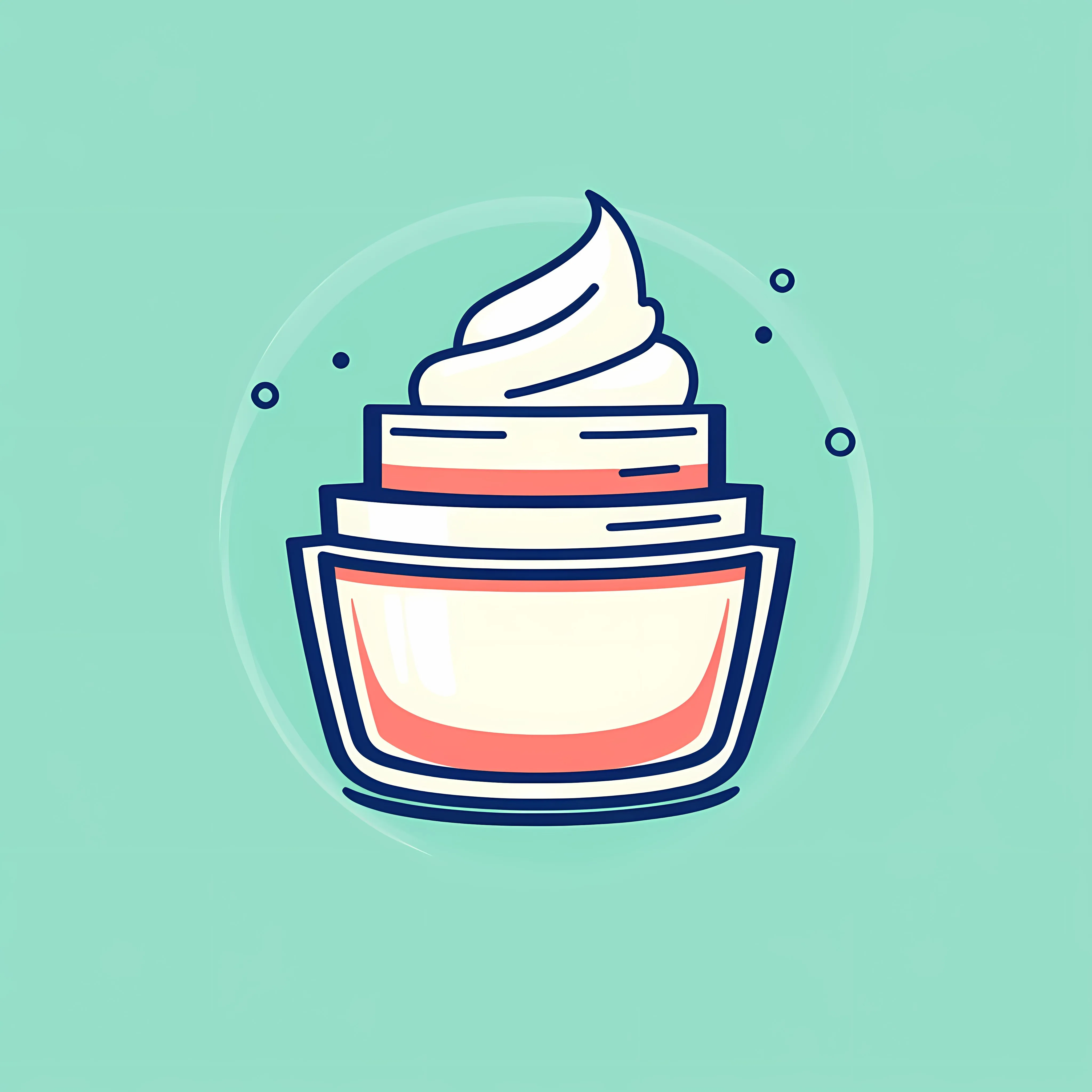 Linear Icon of Face Cream Jar — free download from Dotvec