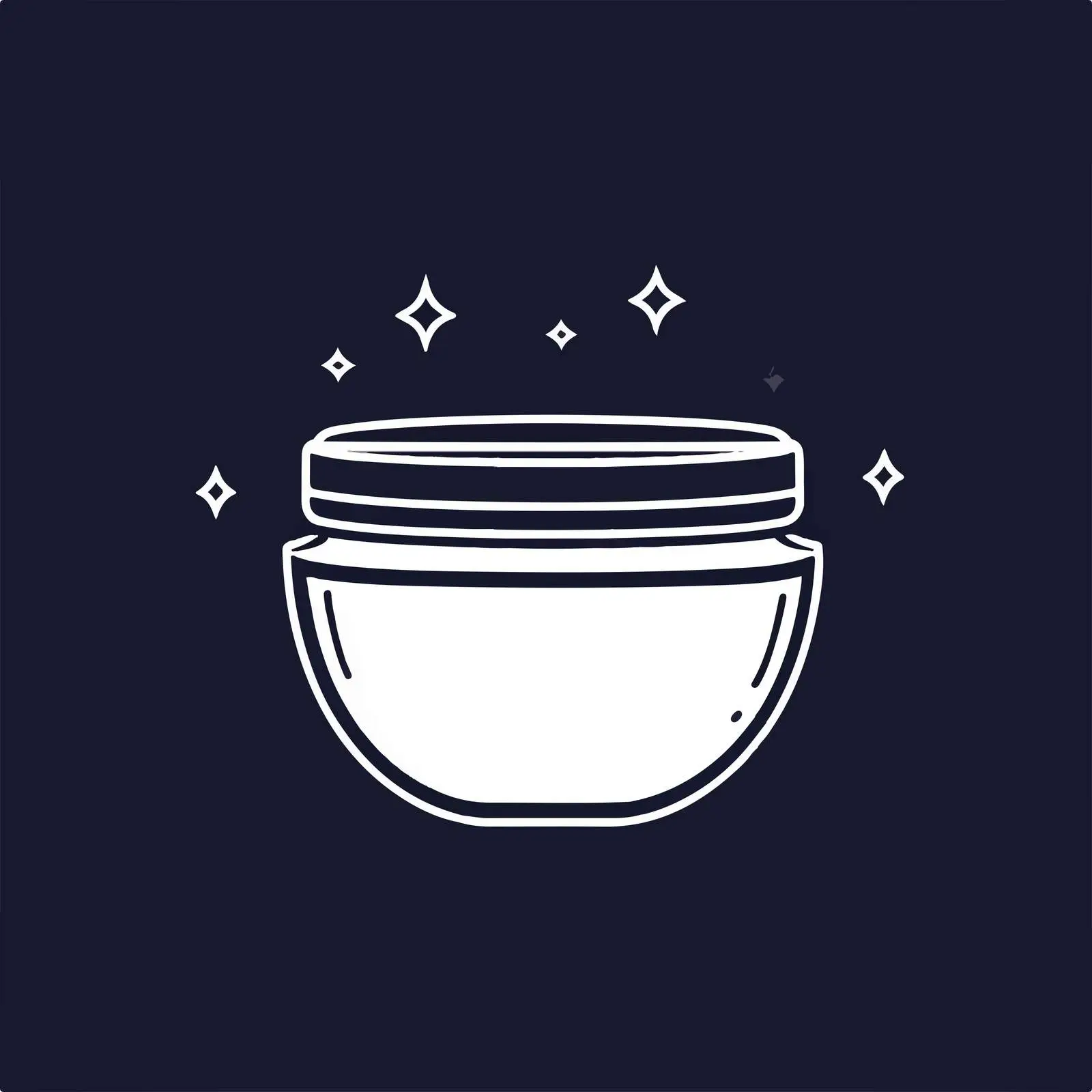 Linear Icon of Face Cream Jar — free download from Dotvec