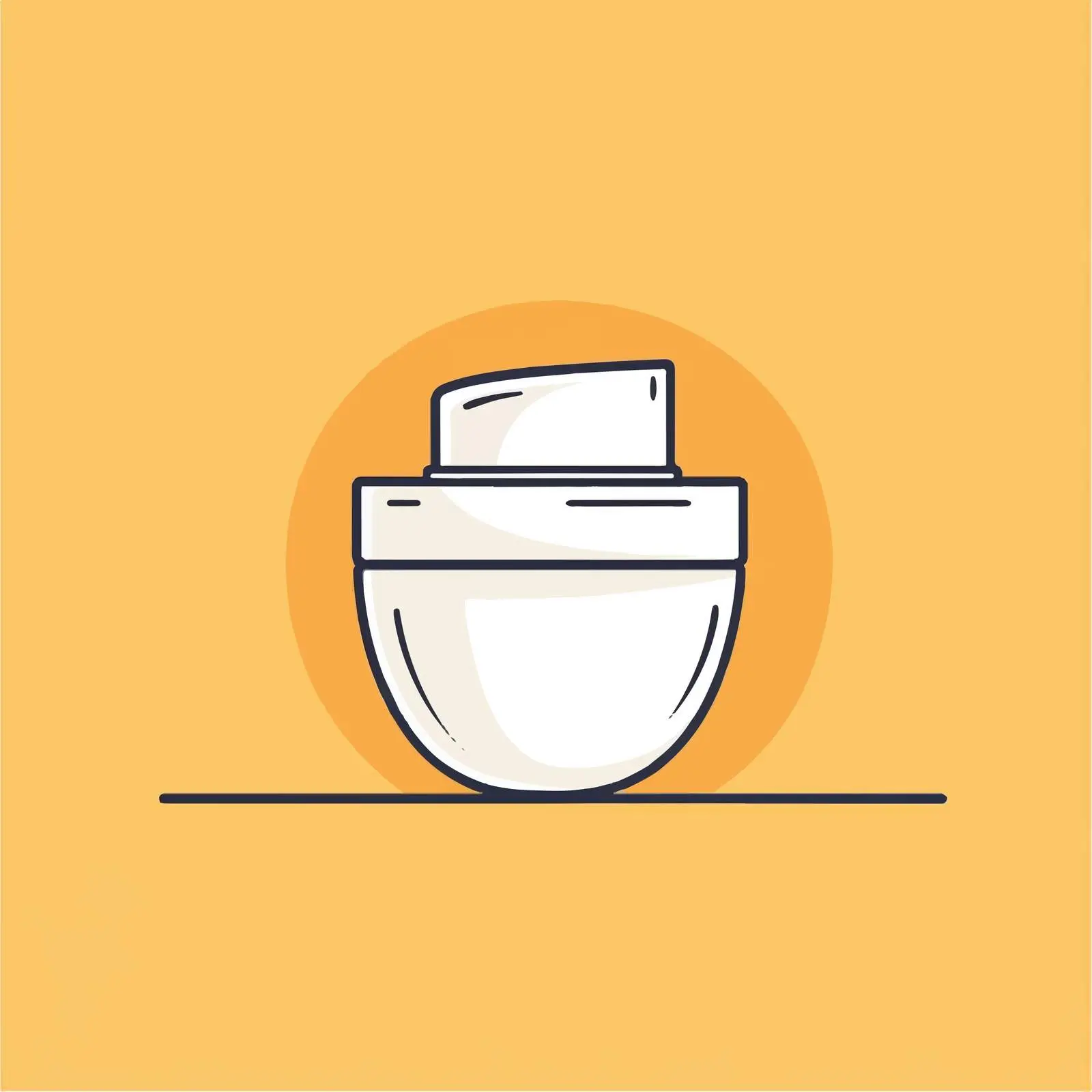 Flat Vector Face Cream Jar Illustration – free cleansers image from Dotvec