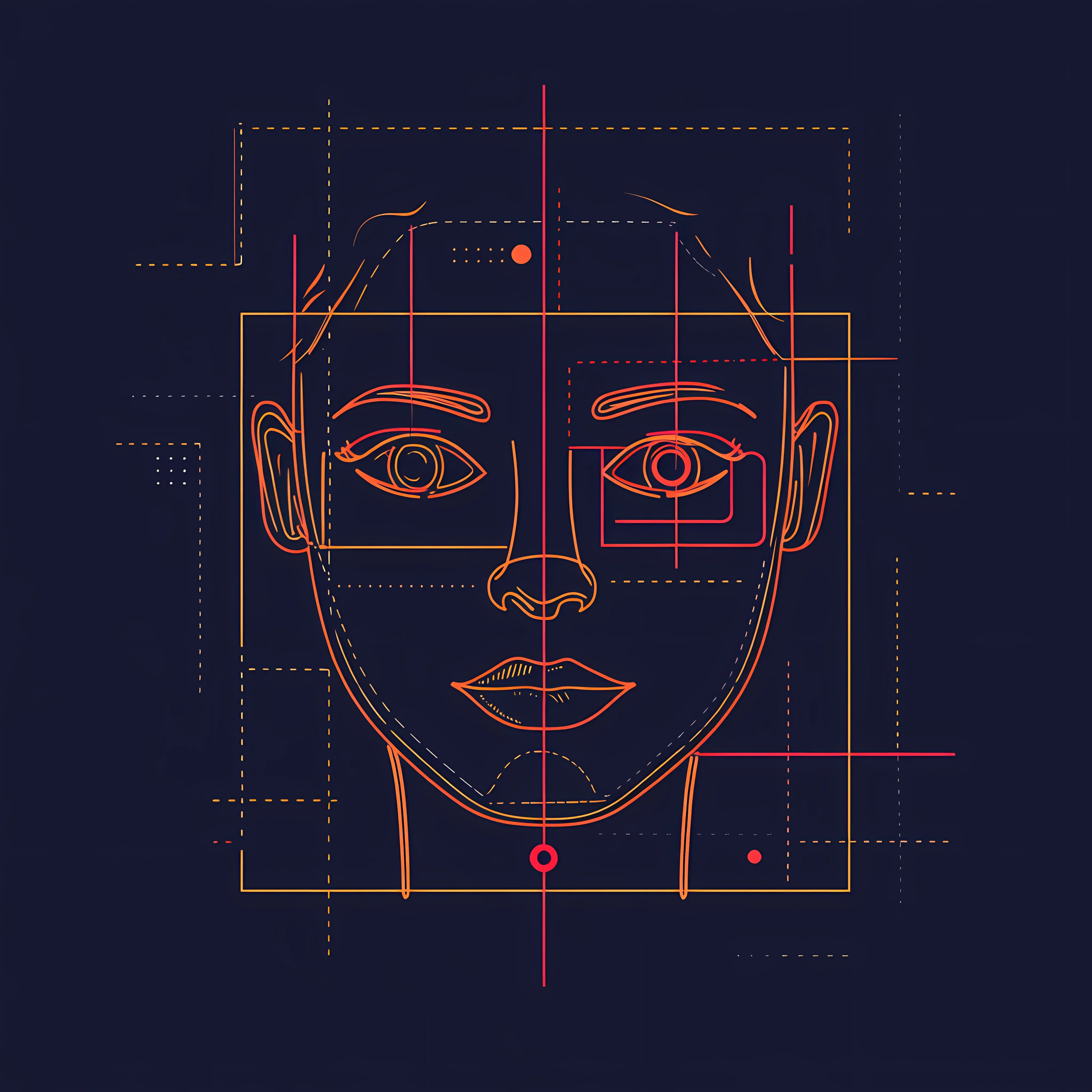 Face Recognition Security Flat Vector Illustration – free web security image from Dotvec