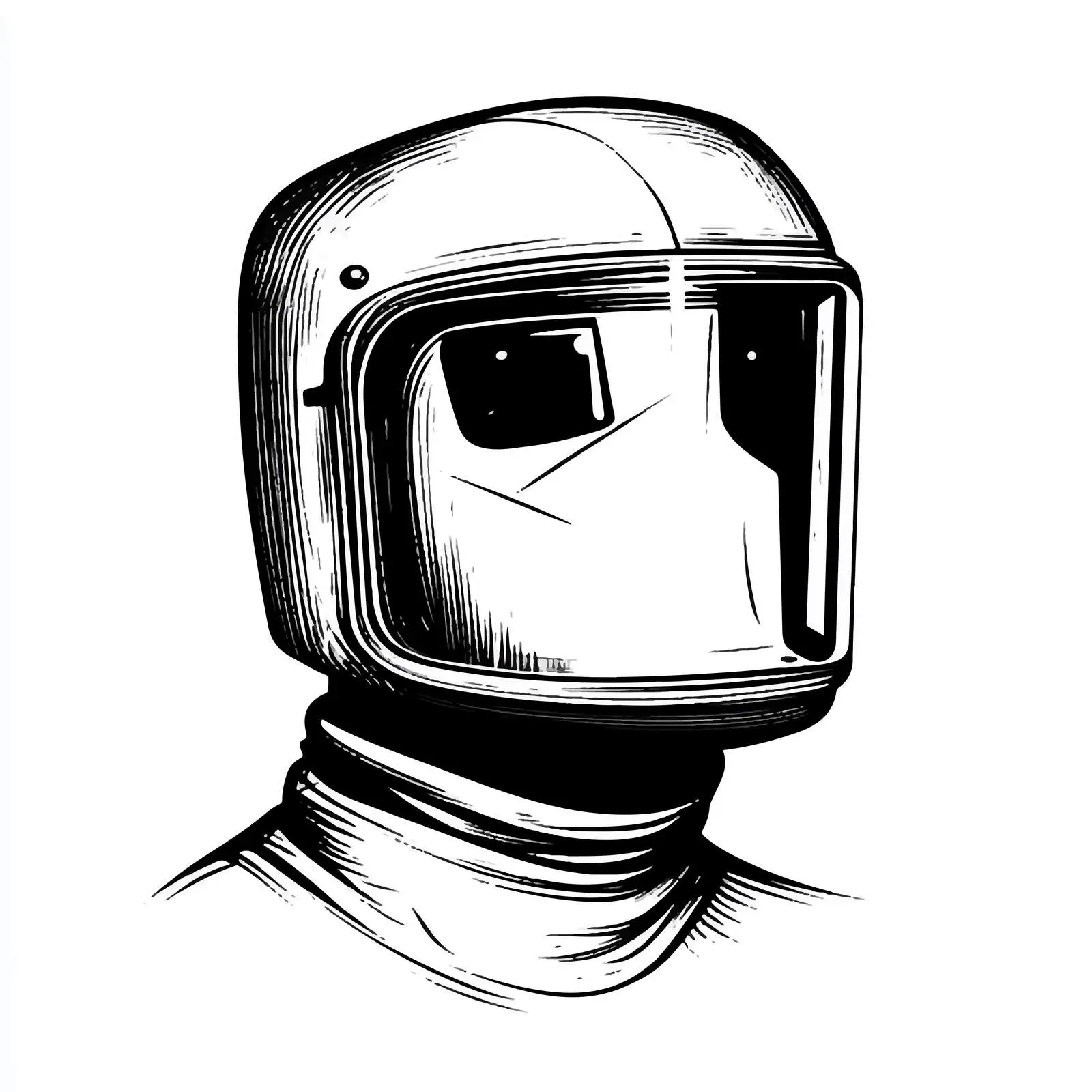 Cartoon Face Shield Black and White Vector Illustration — free download from Dotvec