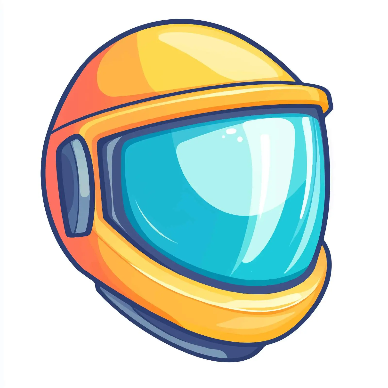 Cartoon Face Shield Vector Illustration on White Background — free download from Dotvec