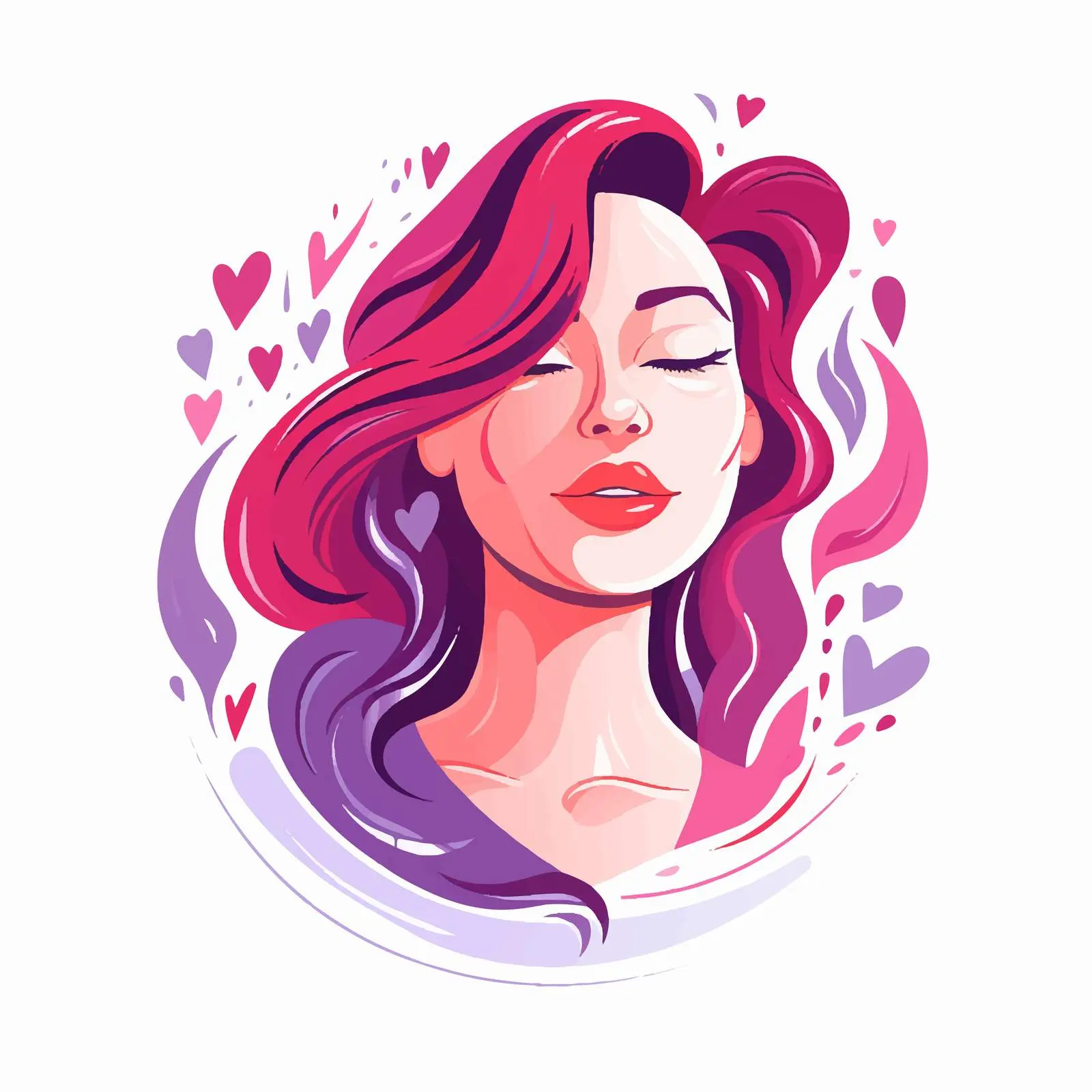 Cartoon Woman for International Women's Day Vector – free strength image from Dotvec