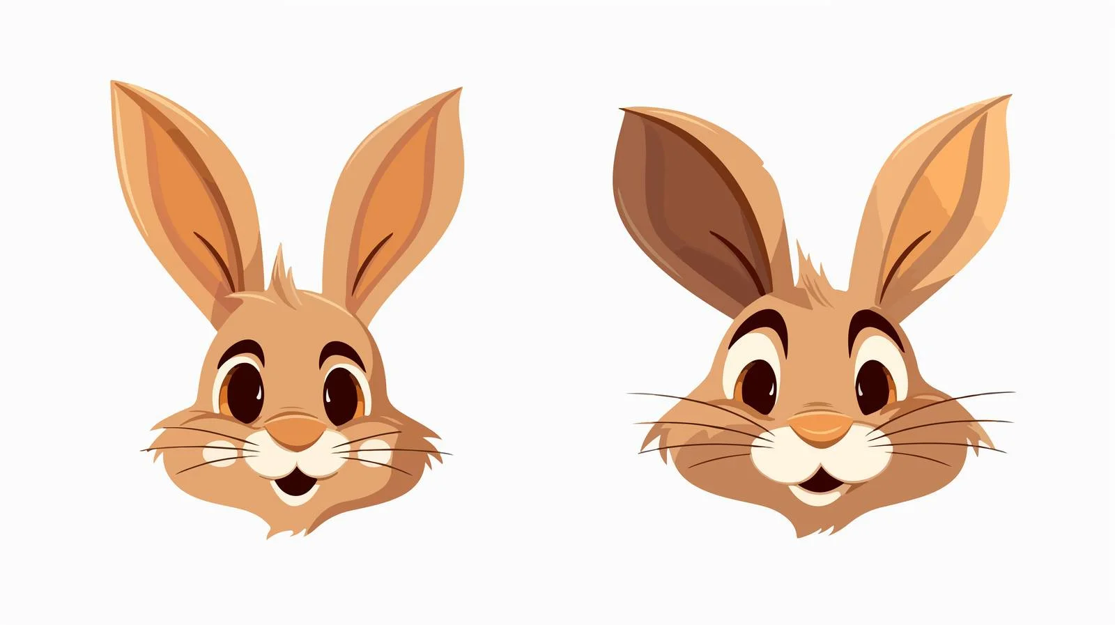 Rabbit Cartoon Portrait Vector Illustration — free download from Dotvec