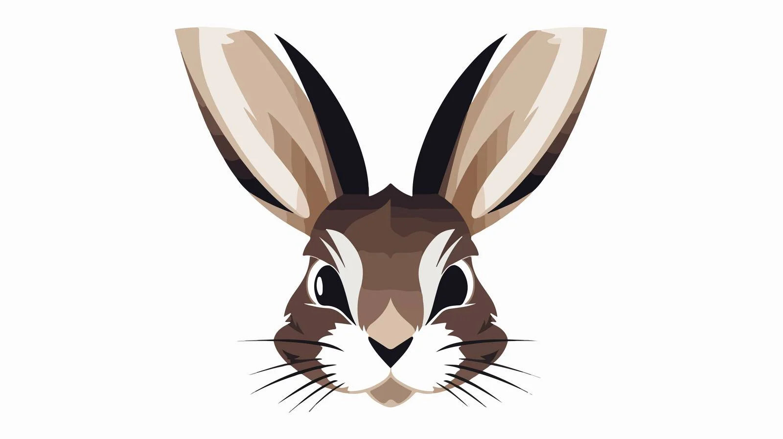 Rabbit Portrait Cartoon Vector Illustration — free download from Dotvec