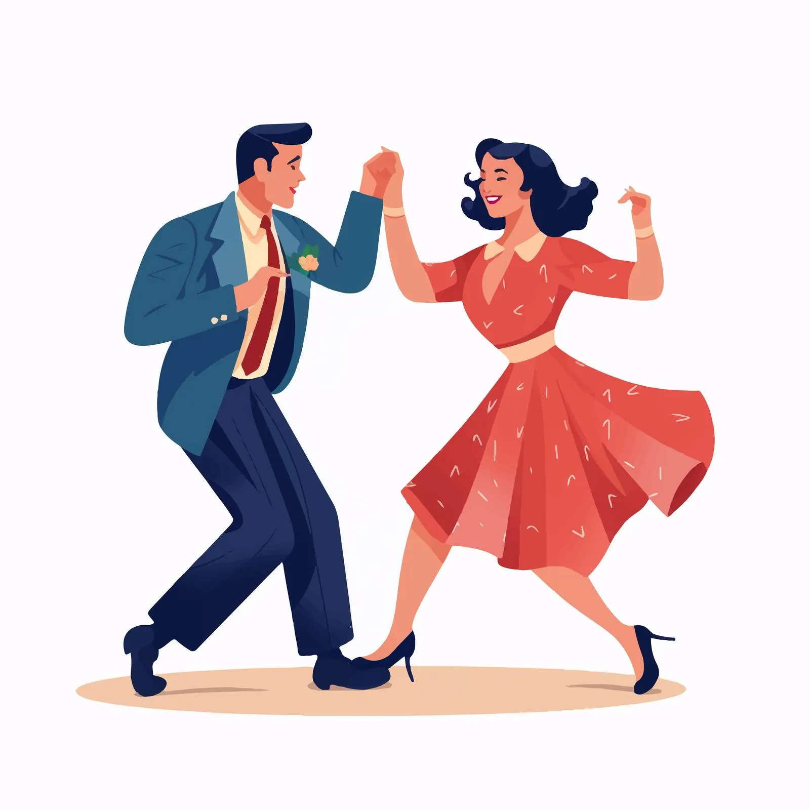 Faceless Couple Dancing Lindy Hop — free download from Dotvec