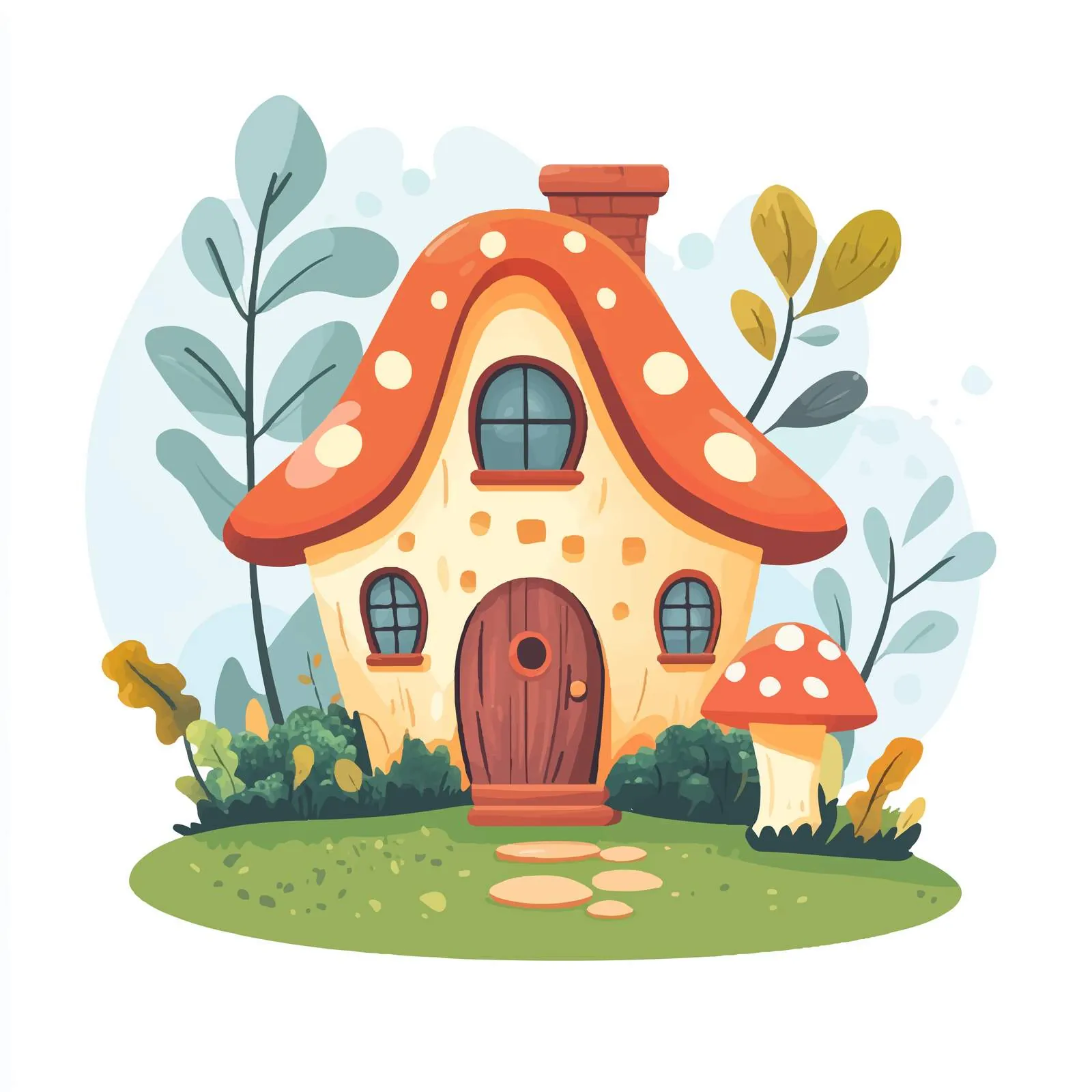 Charming Dwarf House in Fairy Tale Landscape – free fairyland image from Dotvec