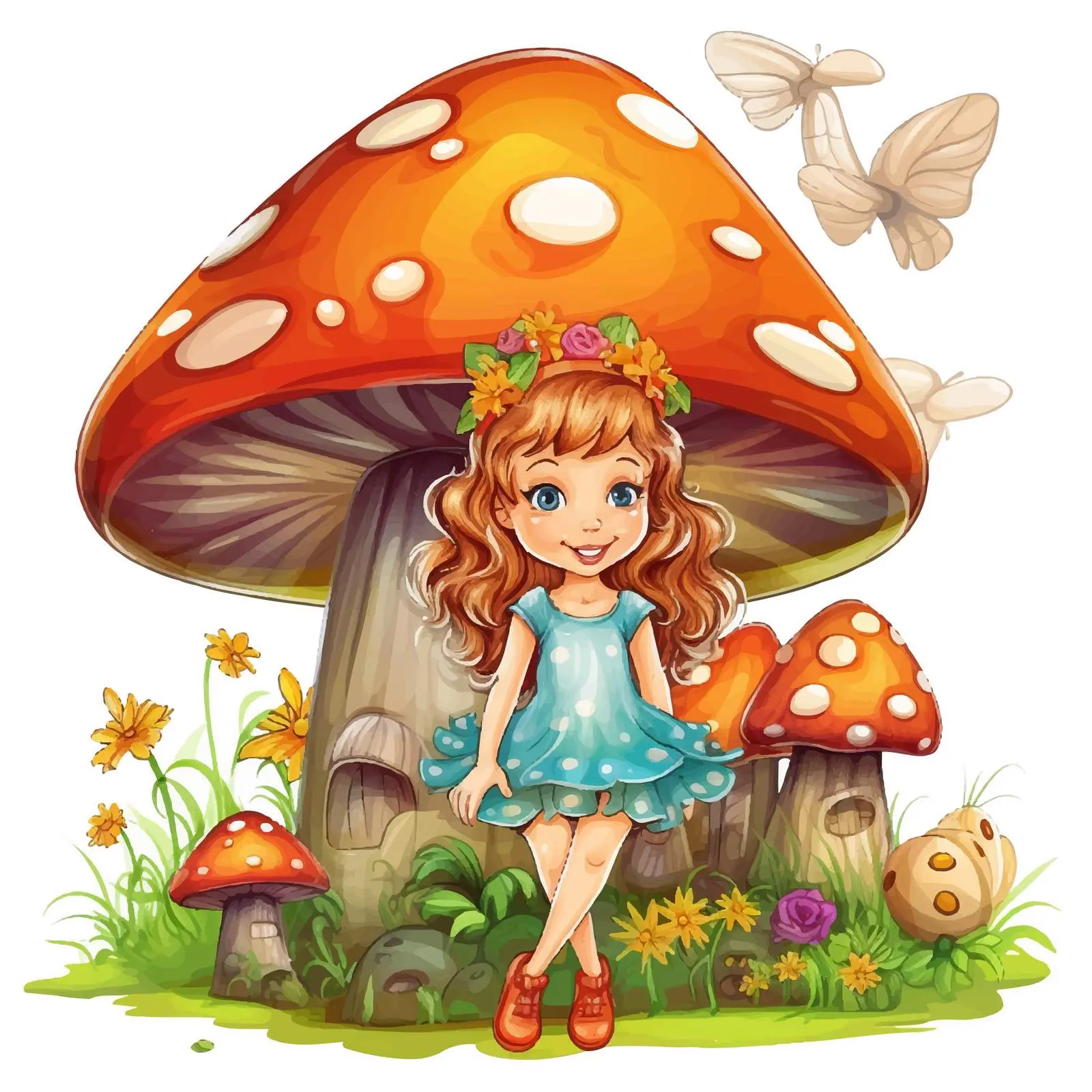 Fairy and Insects by Mushroom House — free download from Dotvec