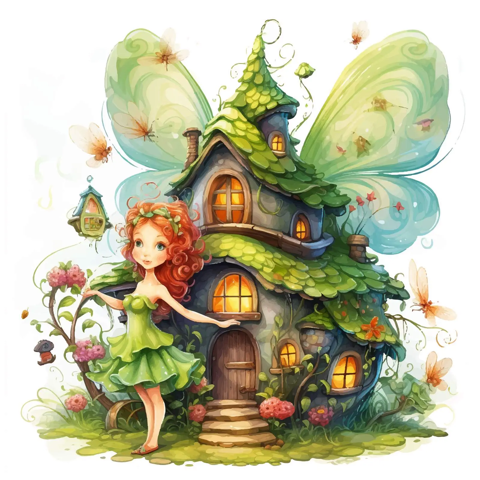 Fairy and Insects by Whimsical House — free download from Dotvec