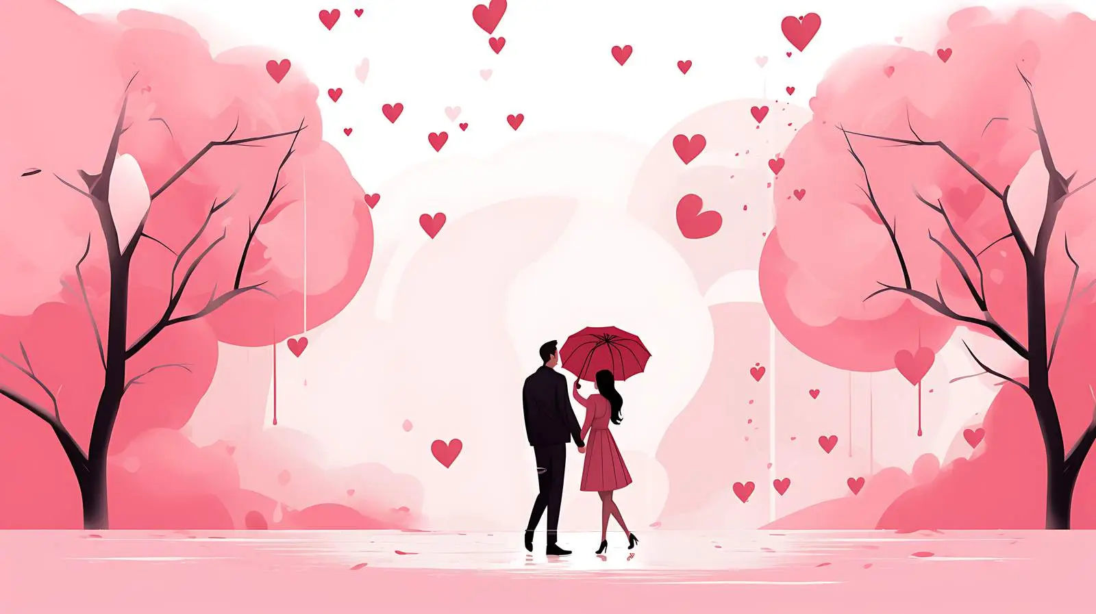 Romantic Valentine's Day Greeting Card Template — free download from Dotvec