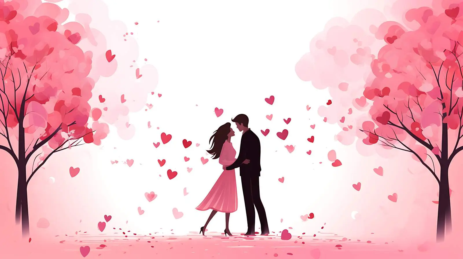 Romantic Valentine's Day Card Template — free download from Dotvec