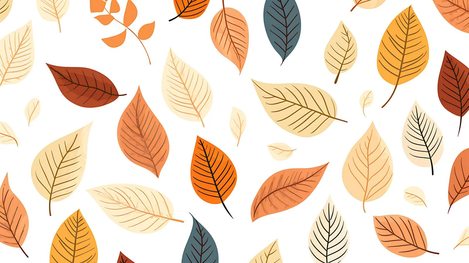 Autumn Leaf Pattern Seamless Background Texture Design — free download from Dotvec