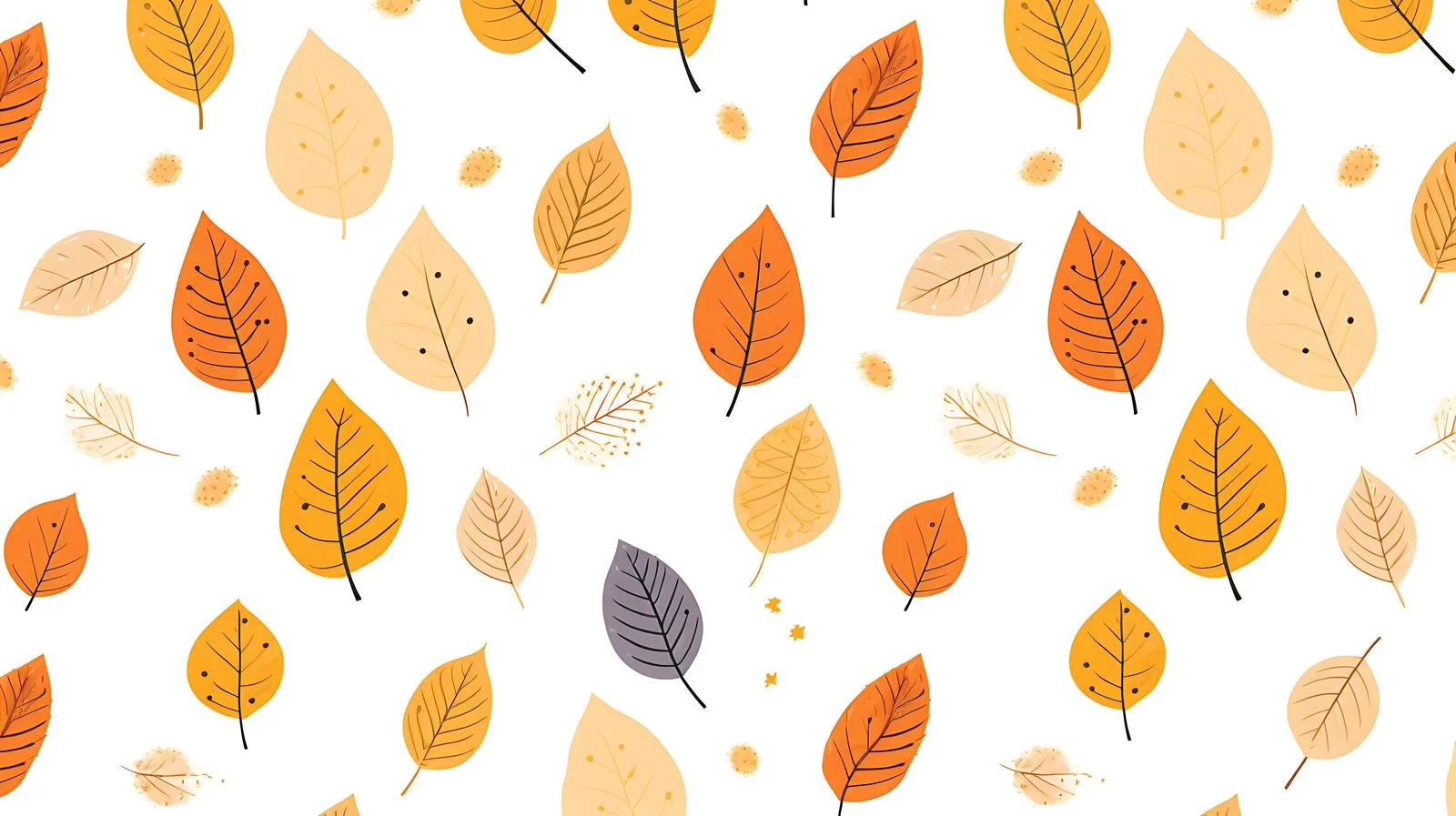 Autumn Leaf Pattern Seamless Textured Design — free download from Dotvec