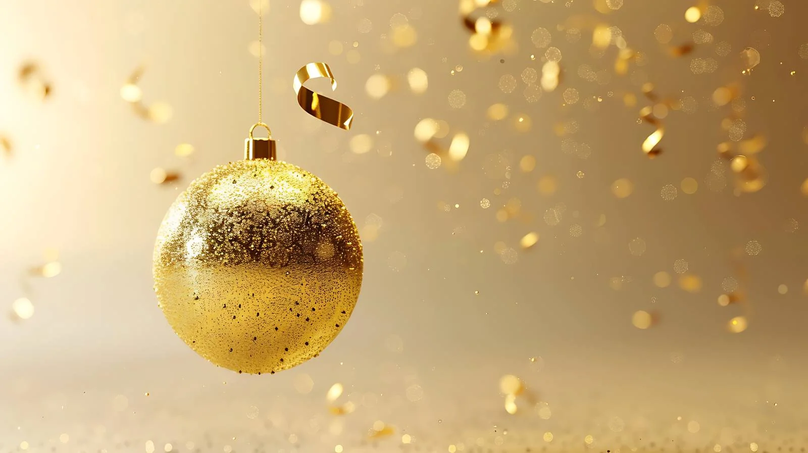 Elegant Golden 3D Christmas Ball Design — free download from Dotvec