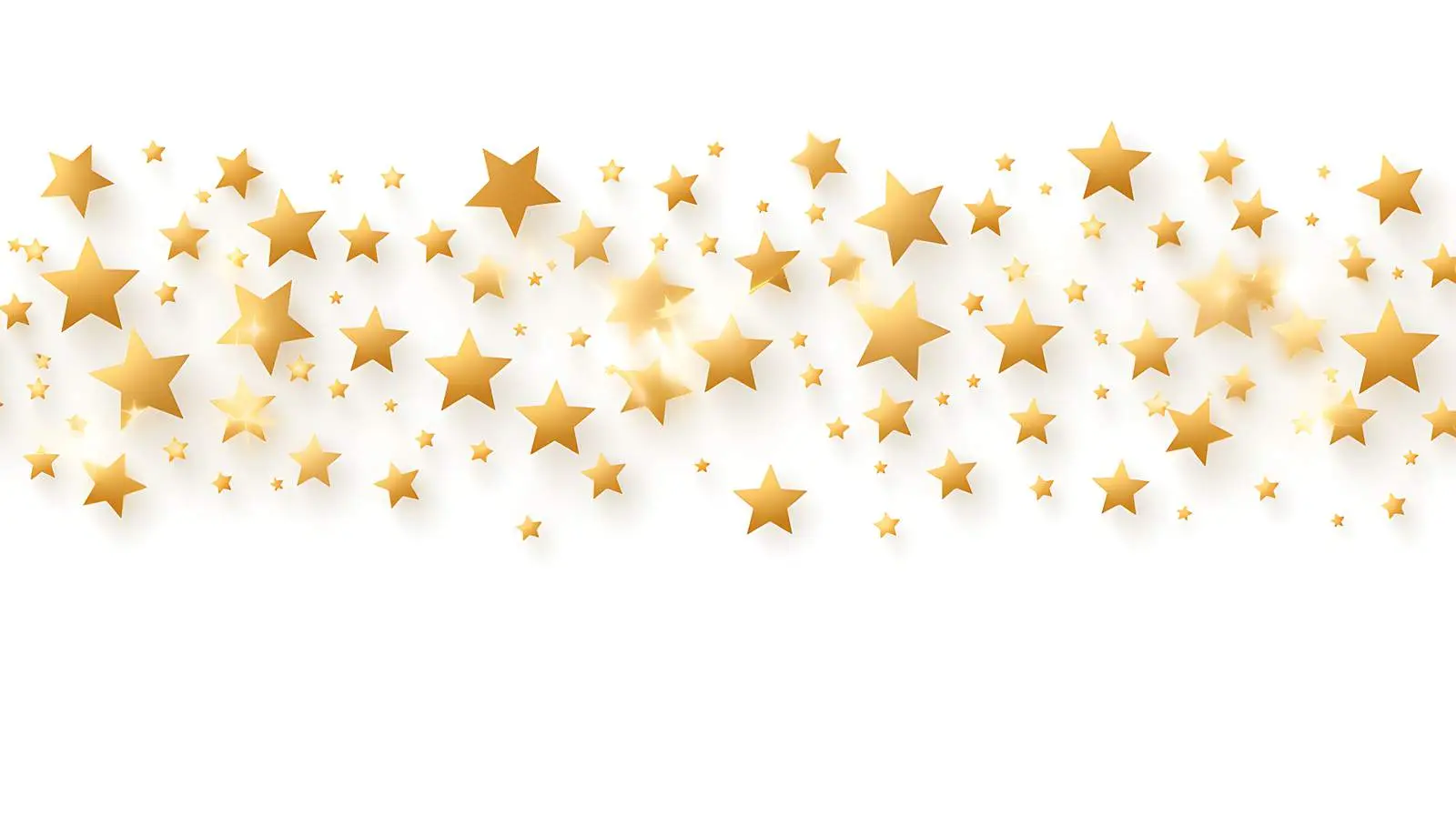 Golden Star Seamless Border — free download from Dotvec