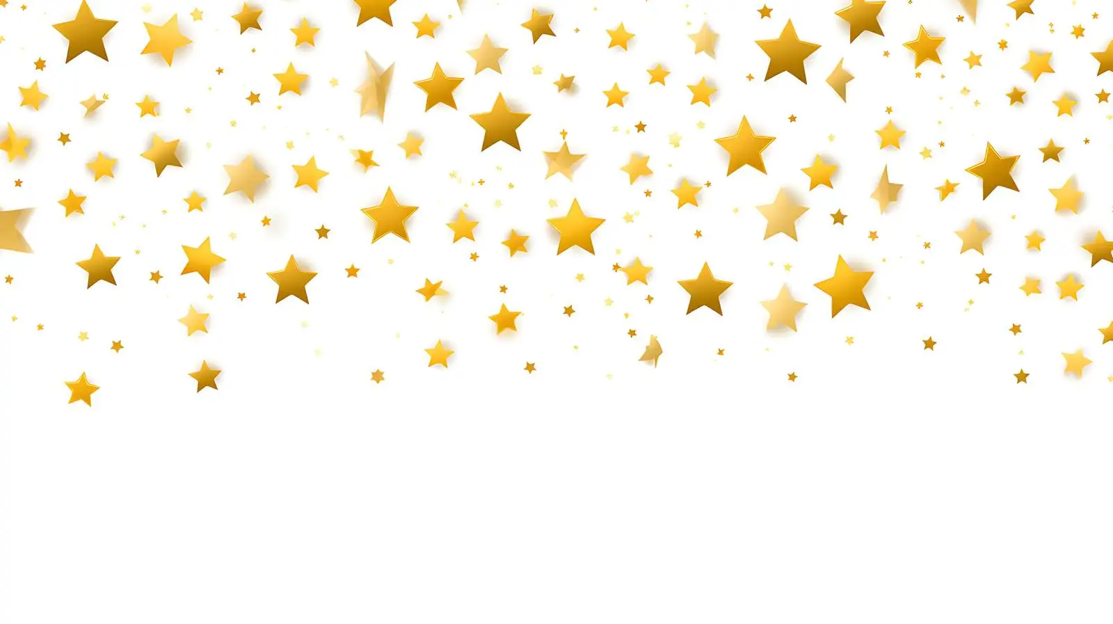 Golden Stars Seamless Border — free download from Dotvec