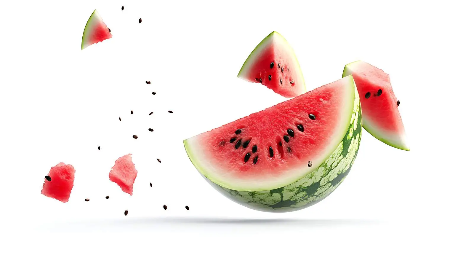 Isolated Watermelon on White Background – free melon image from Dotvec
