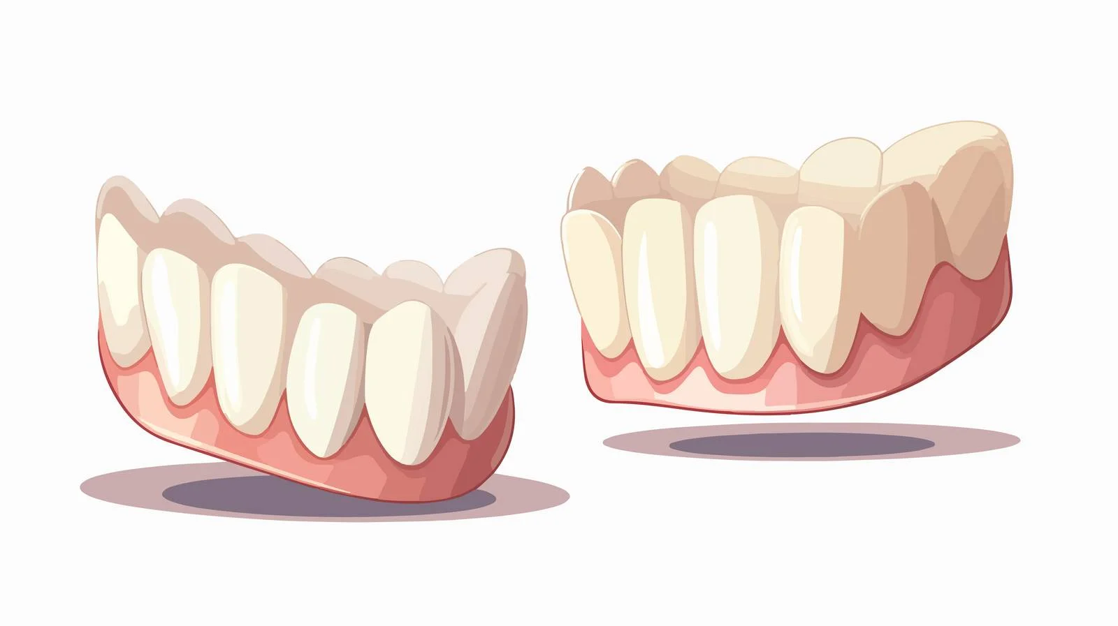 Cartoon False Teeth Illustration — free download from Dotvec