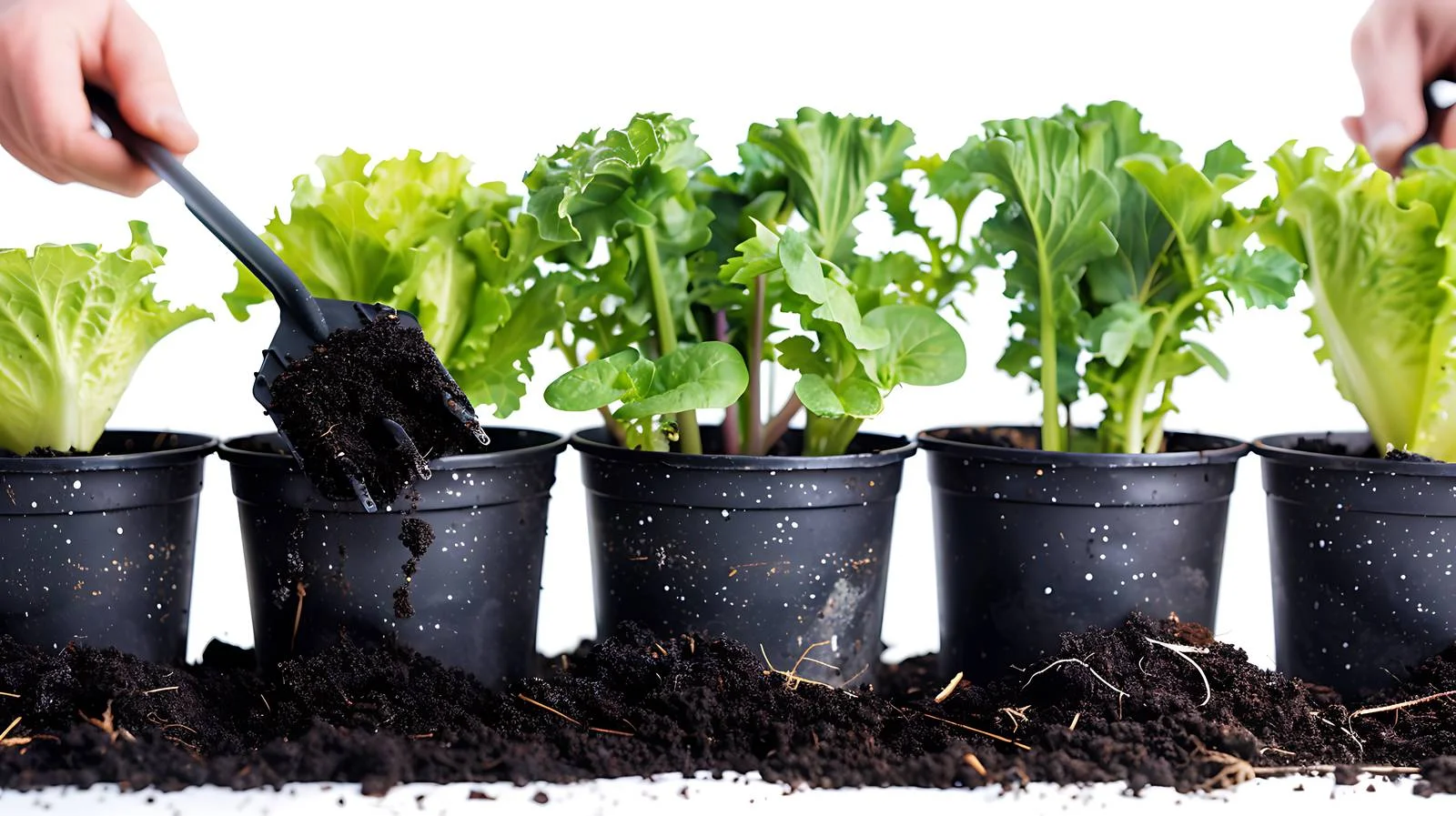 Soil Spreading with Rakes in Long Pots — free download from Dotvec