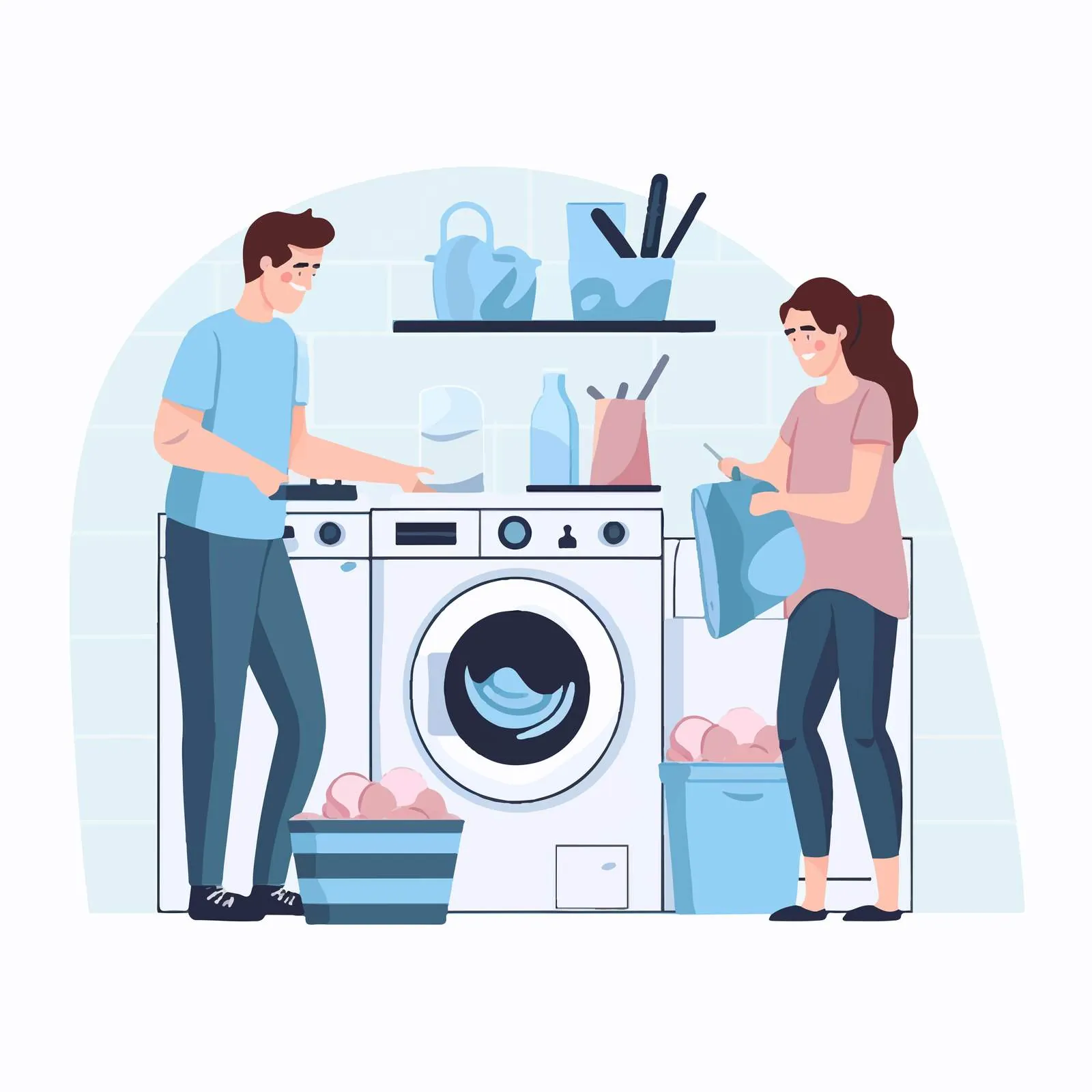 Family Housework Together for Daily Cleanup — free download from Dotvec