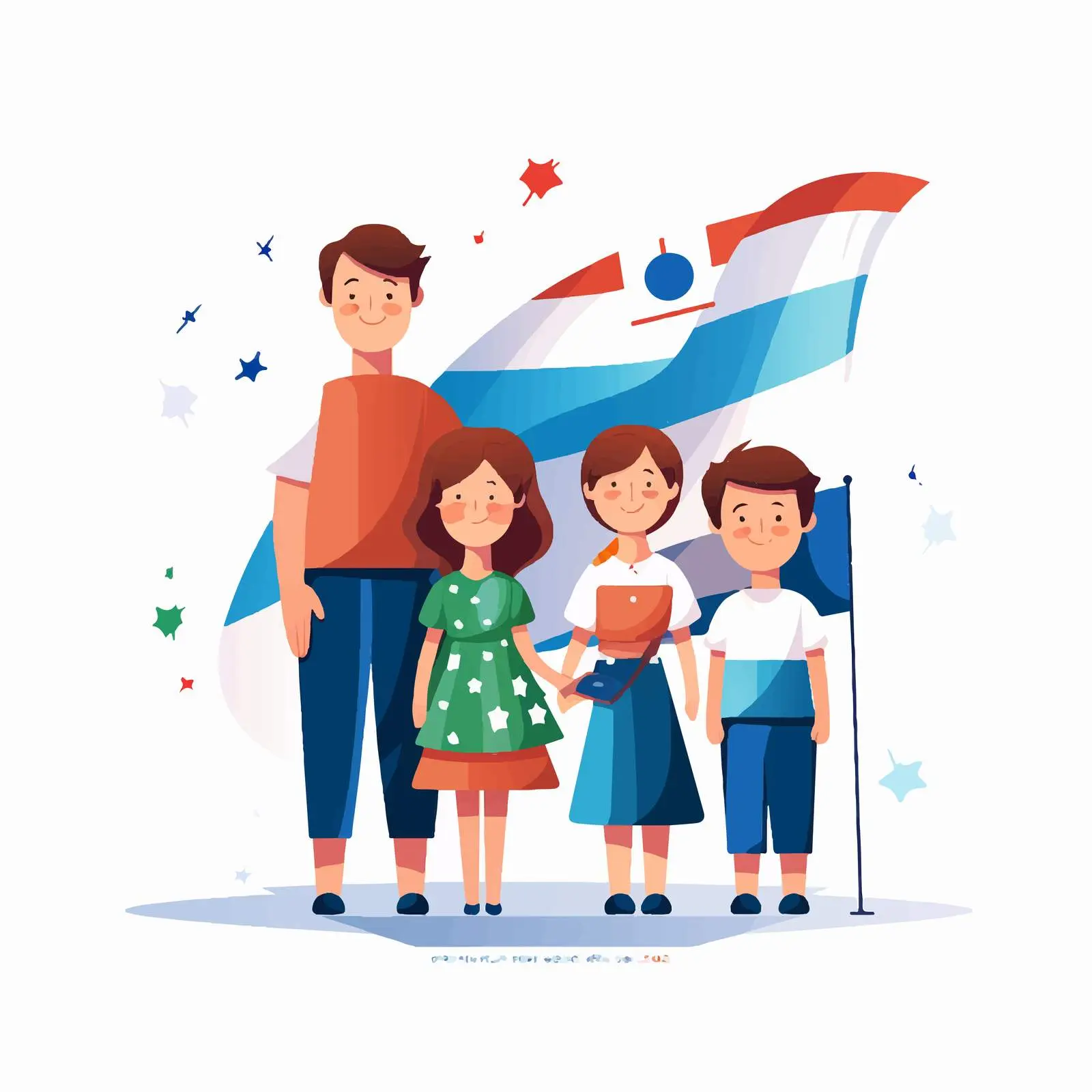 National Flag Family Sublimation Vector Pack – free customizable design image from Dotvec