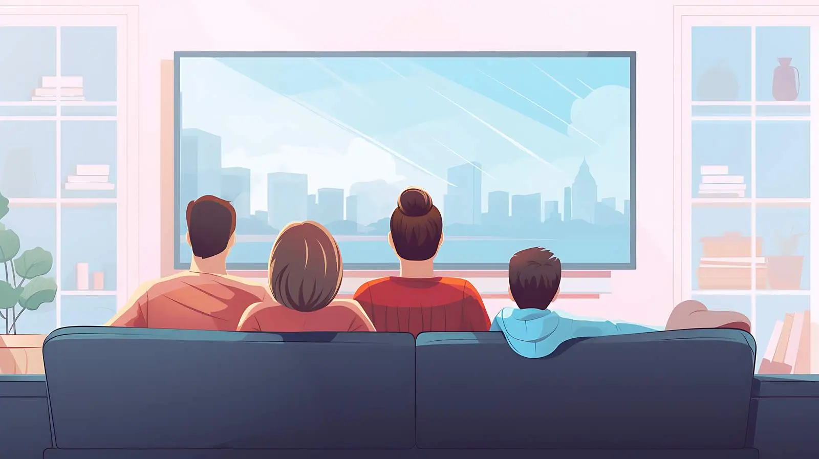 Family News Viewing Together — free download from Dotvec