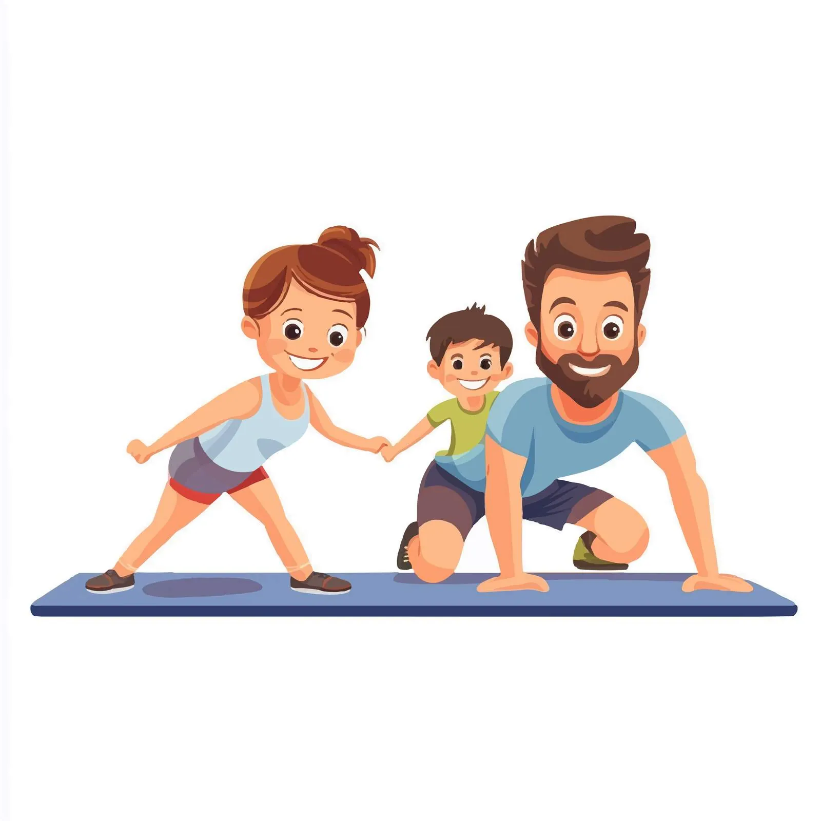 Family Enjoying Sports Activities Together — free download from Dotvec