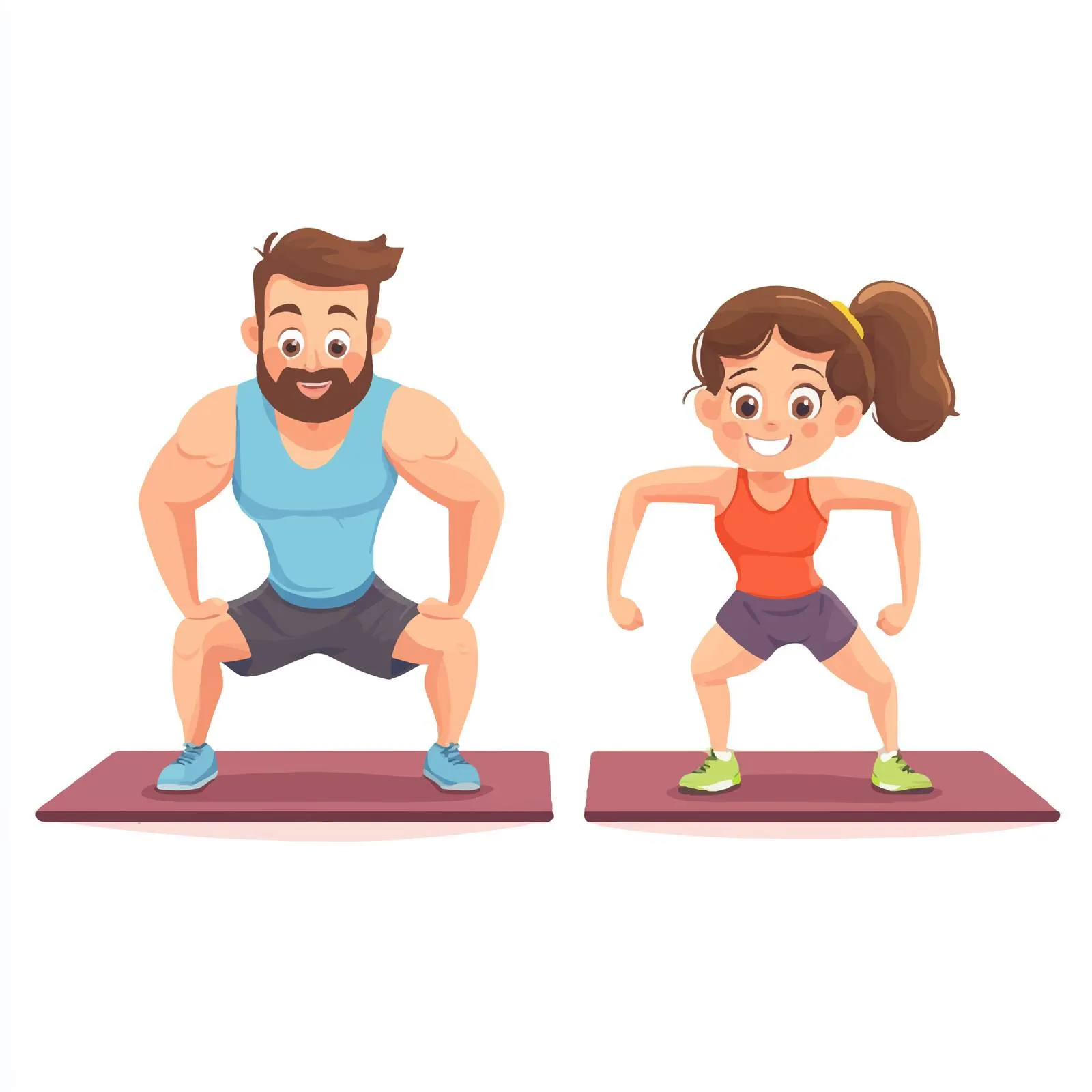 Family Engaging in Sports Exercises Together — free download from Dotvec