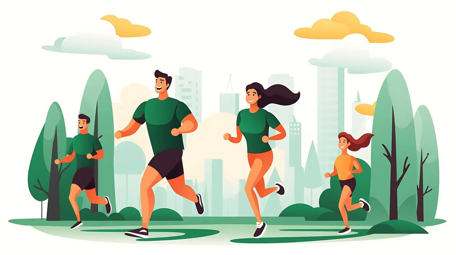 Family's Healthy Lifestyle Activity — free download from Dotvec