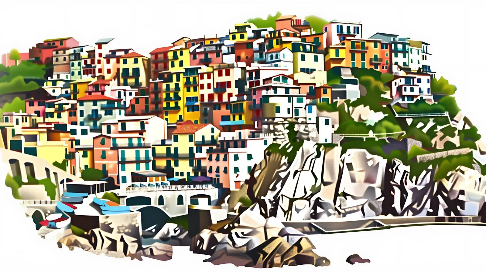 Spectacular Manarola, Italy - Cinque Terre Beauty — free download from Dotvec