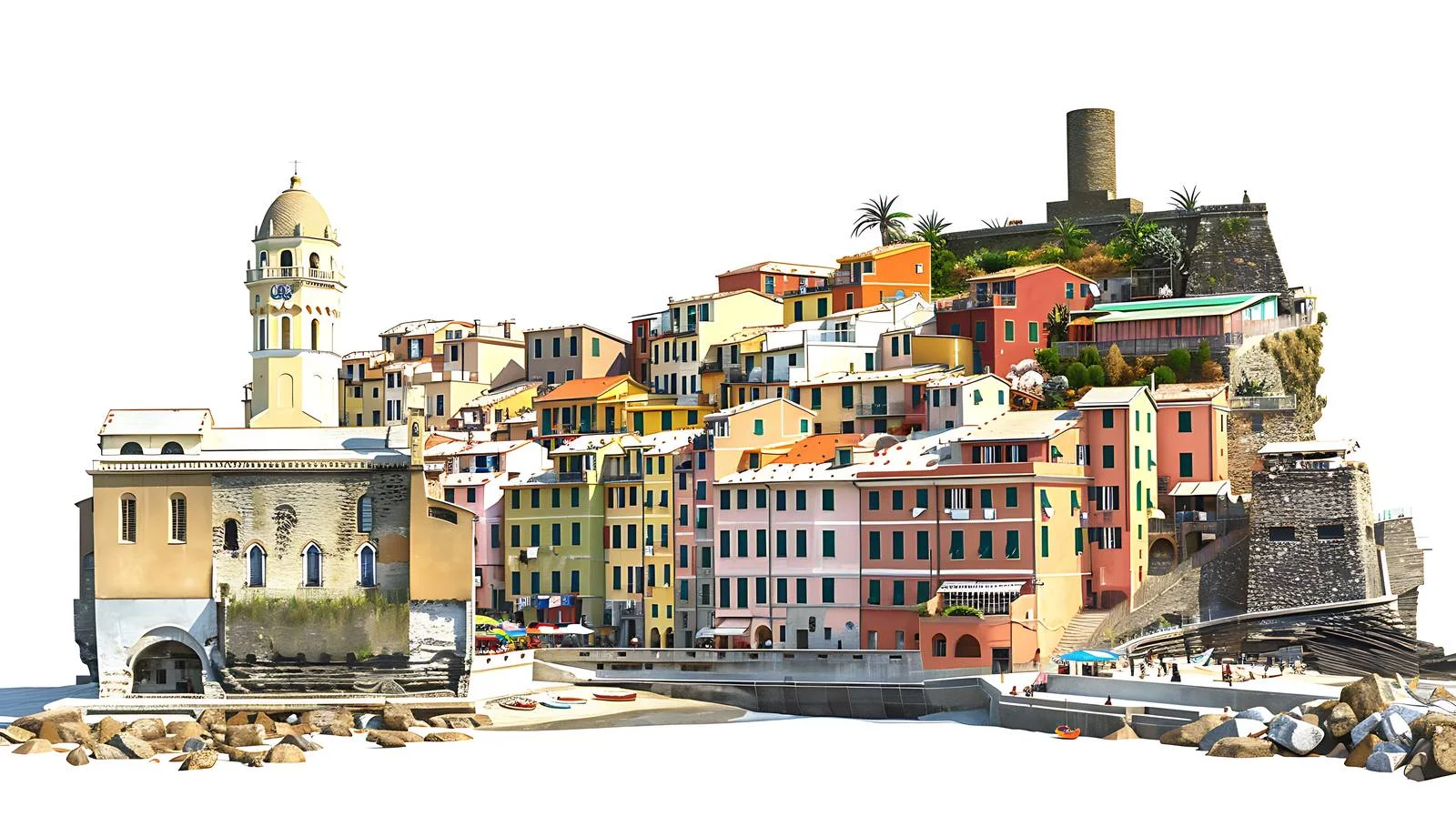 Splendid Vernazza Italy Summer View — free download from Dotvec