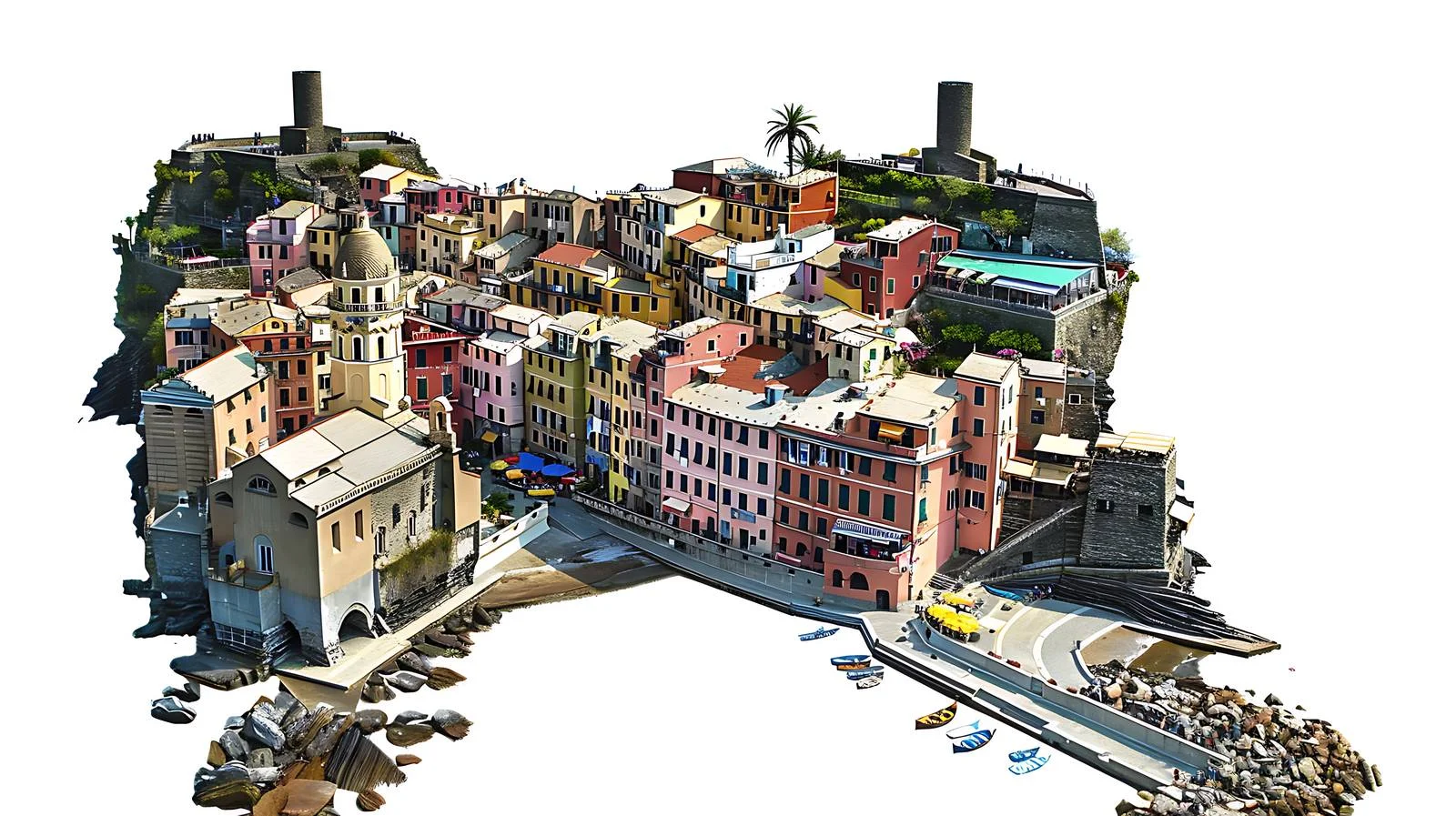 Vibrant Vernazza Village in Italian Summer — free download from Dotvec