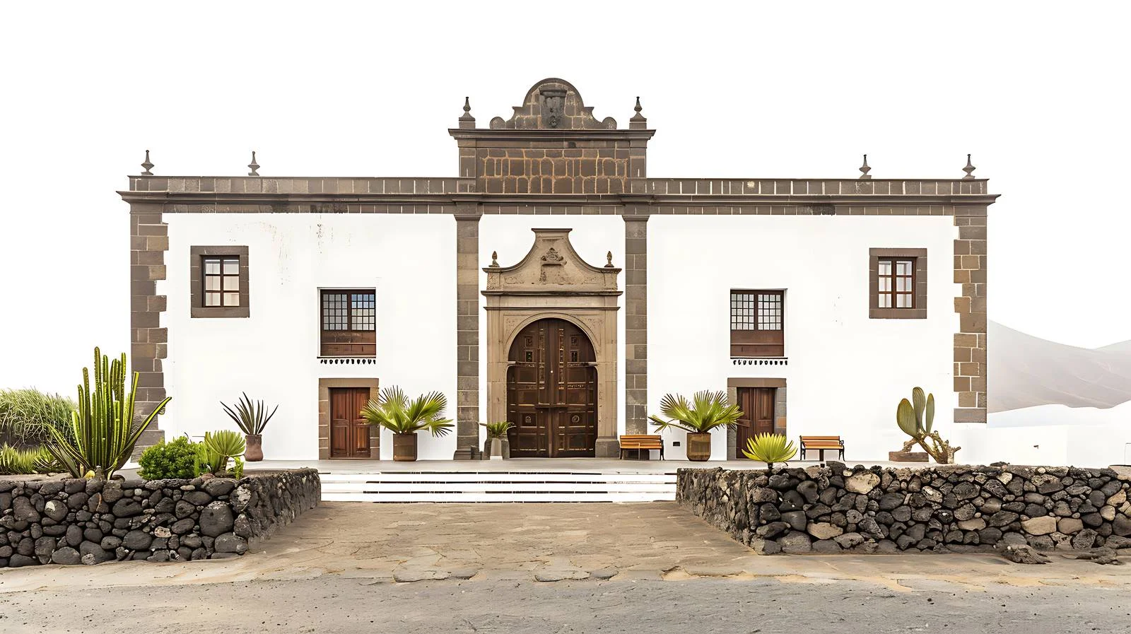 Iconic Lagomar Museum on Lanzarote Island — free download from Dotvec