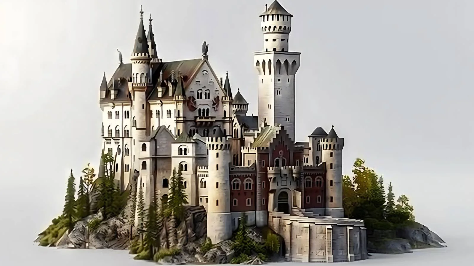 Neuschwanstein Castle in Germany During Autumn — free download from Dotvec