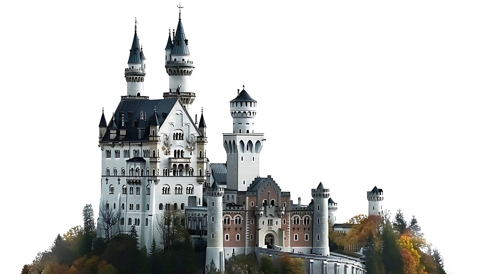 Neuschwanstein Castle in Germany during Fall — free download from Dotvec