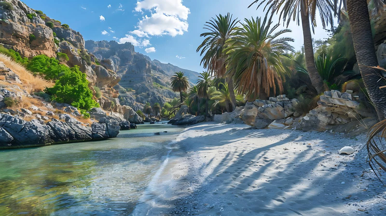 Preveli Palm Beach Crete Greece — free download from Dotvec