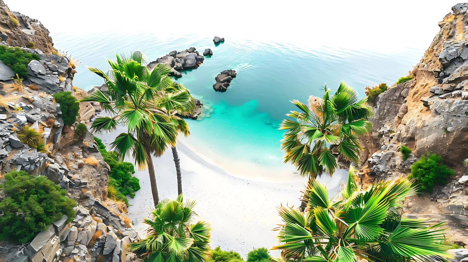 Iconic Preveli Beach, Crete, Greece — free download from Dotvec