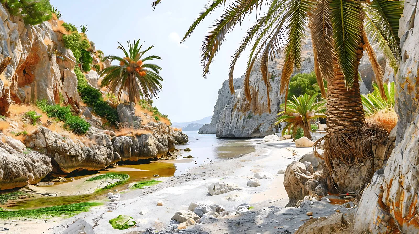 Preveli Palm Beach Crete Island View — free download from Dotvec