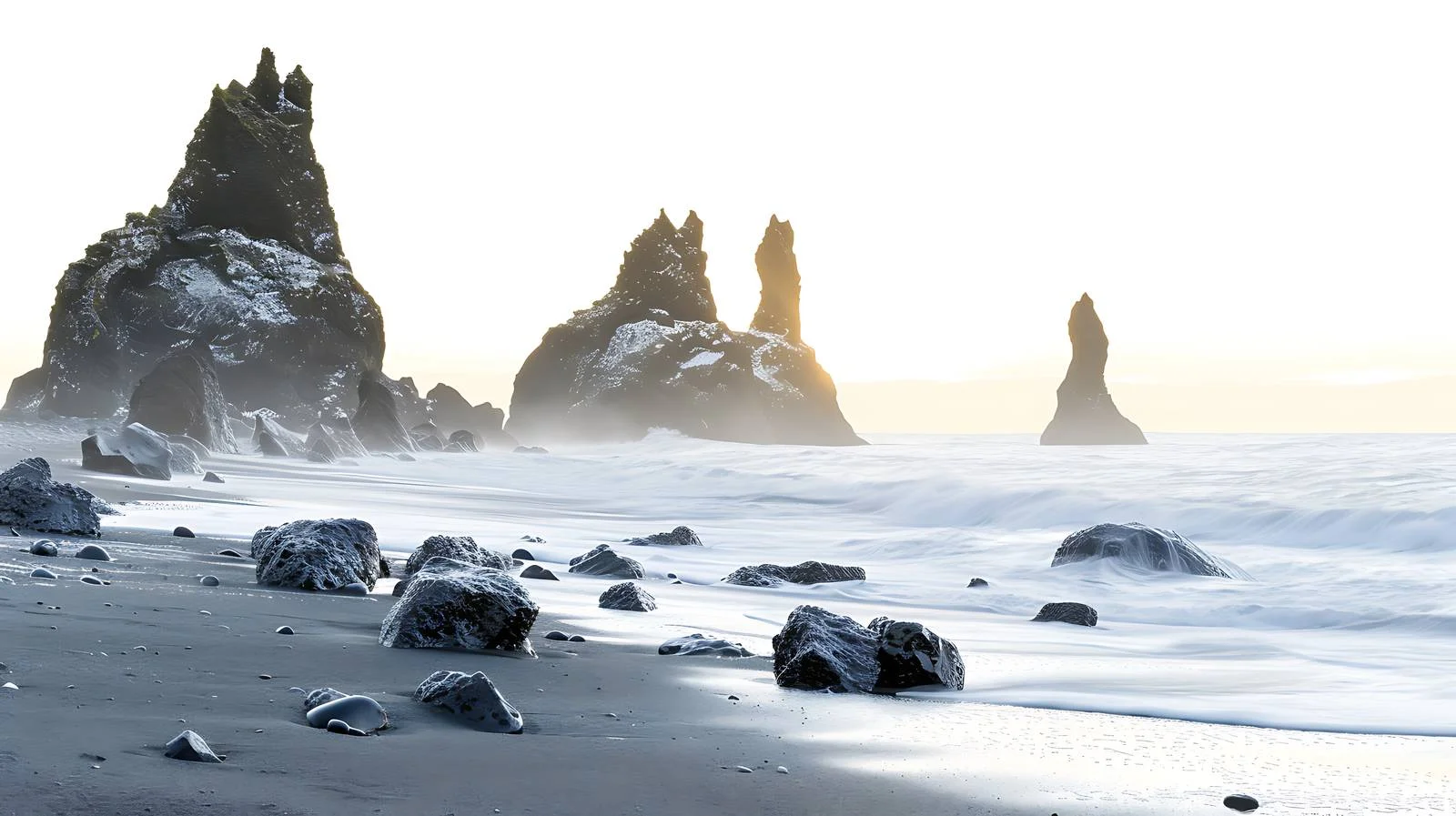Majestic Stokksness Beach at Icelandic Sunset — free download from Dotvec