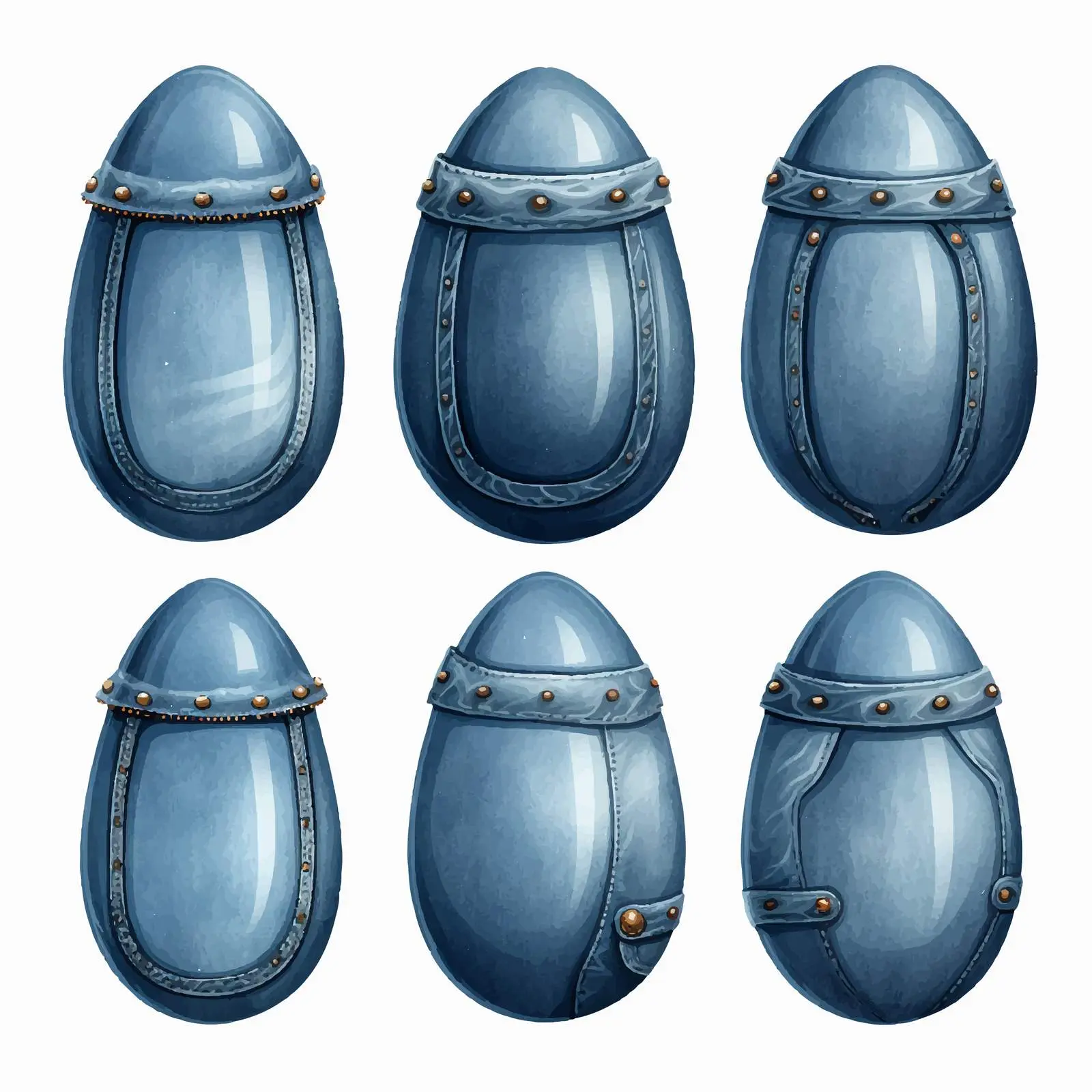 Modern Denim Egg Clip Art Bundle — free download from Dotvec