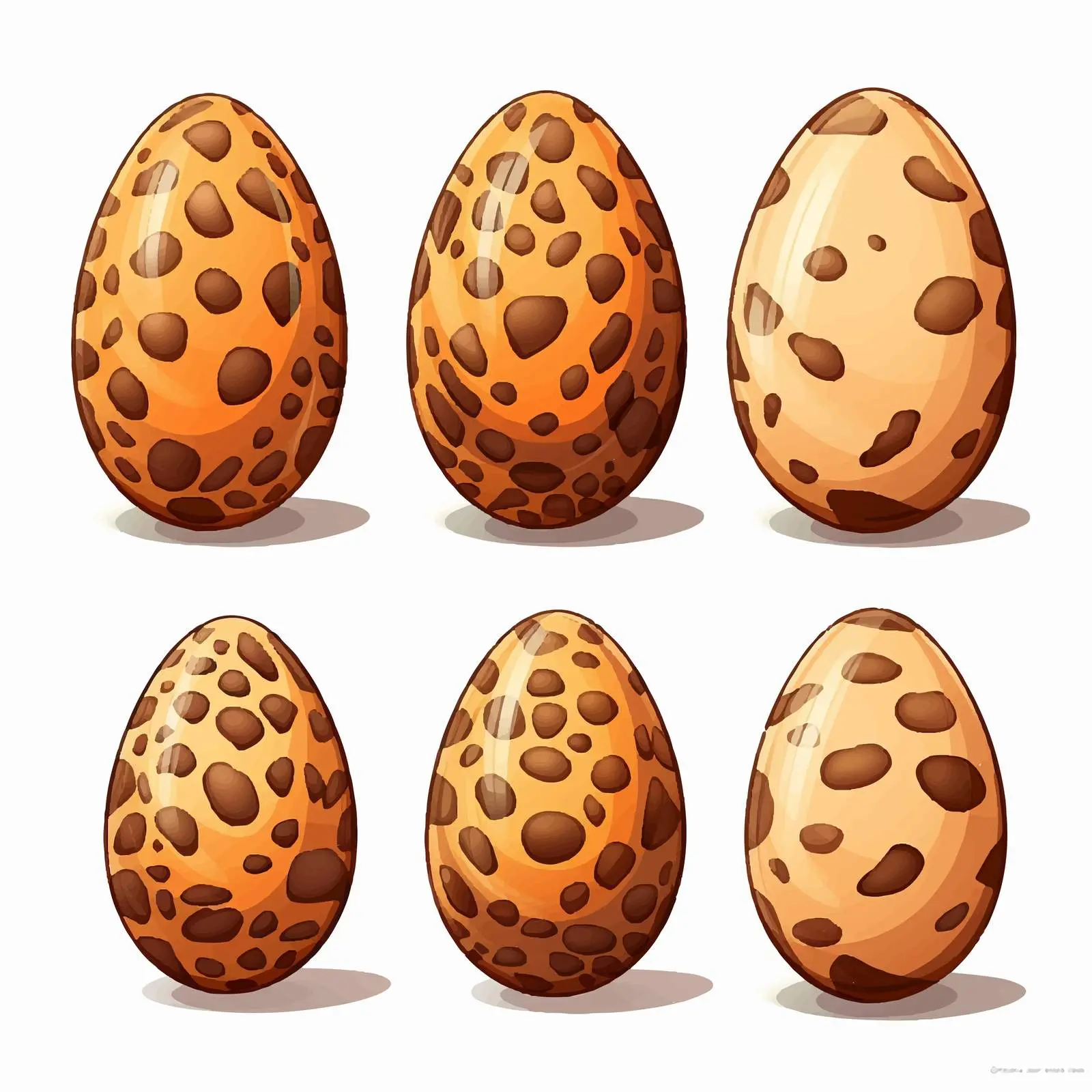 Modern Safari Elements with Tiger Eggs – free tropical design image from Dotvec